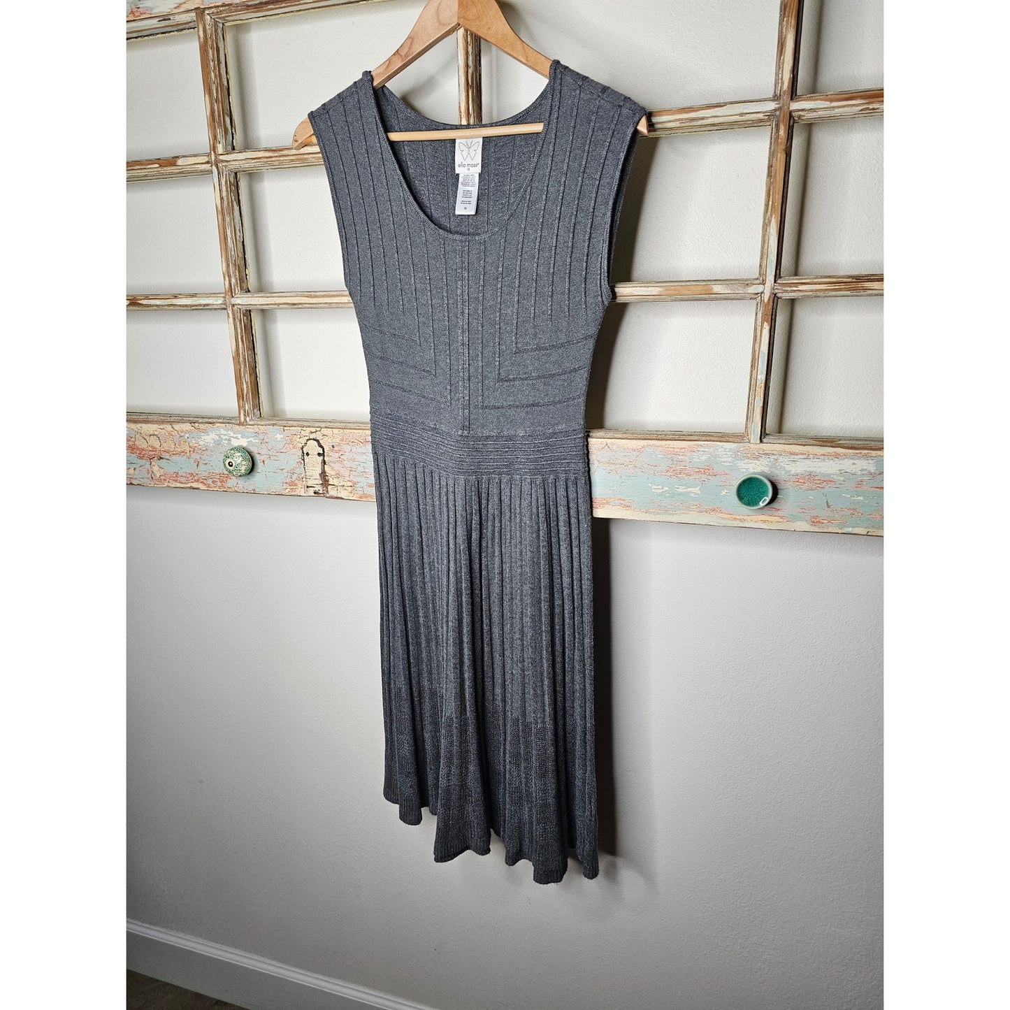 Ella Moss Sleeveless Pleated Sweater Dress Ladies Size Medium