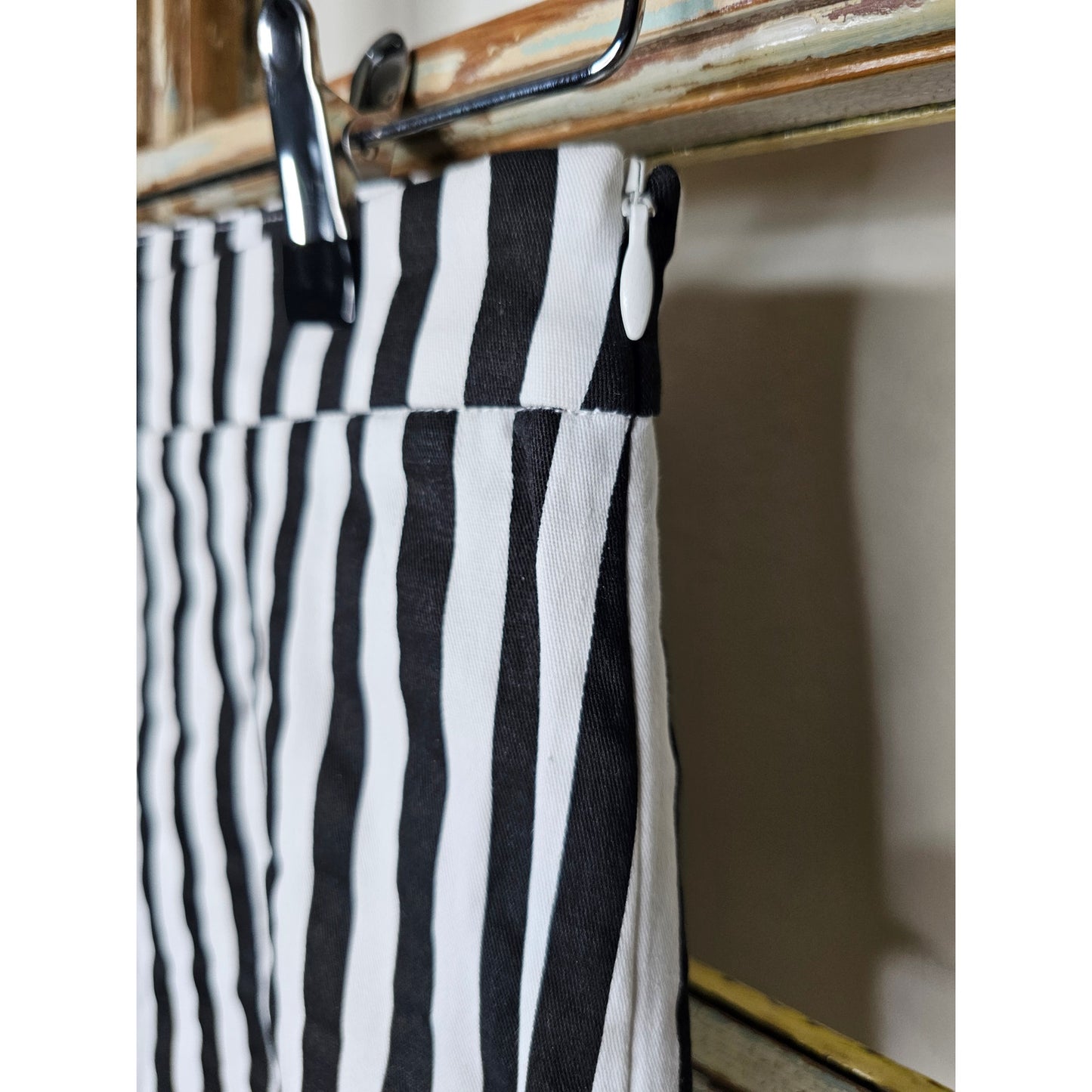 NWT Katakomb 50s Connie Striped Shorts in Black/White Size XS