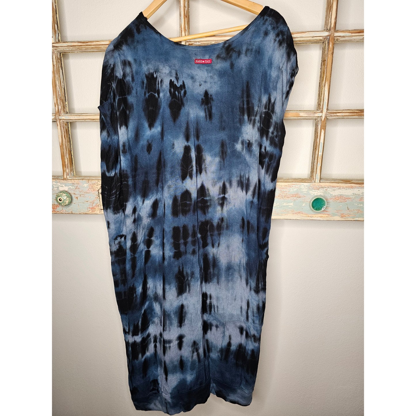 Hard Tail Batik Tie Dye Asymmetrical Ladies Medium Boho Dress