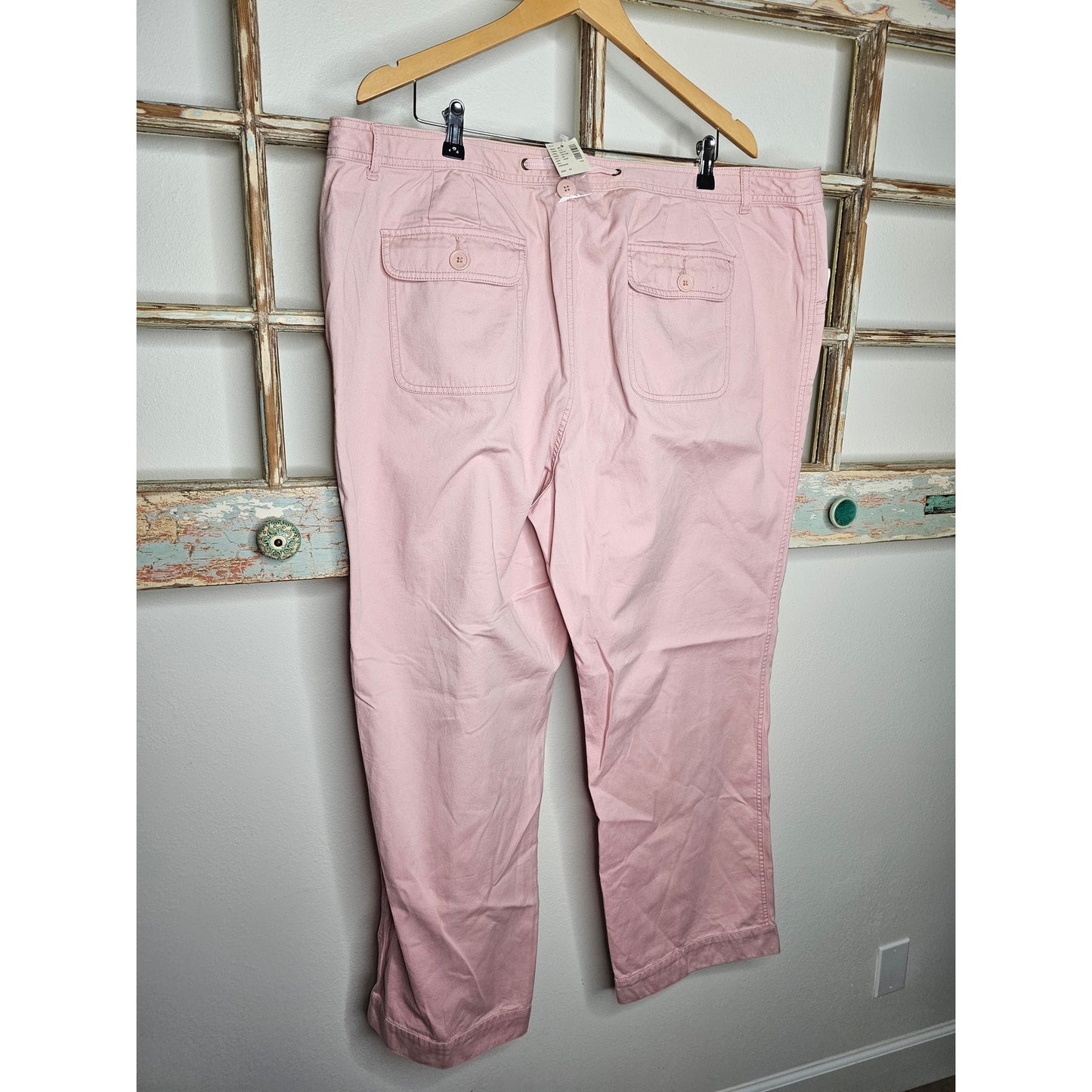 NWT Women's Pale Pink Venezia Drawstring Pants with pockets Size 24