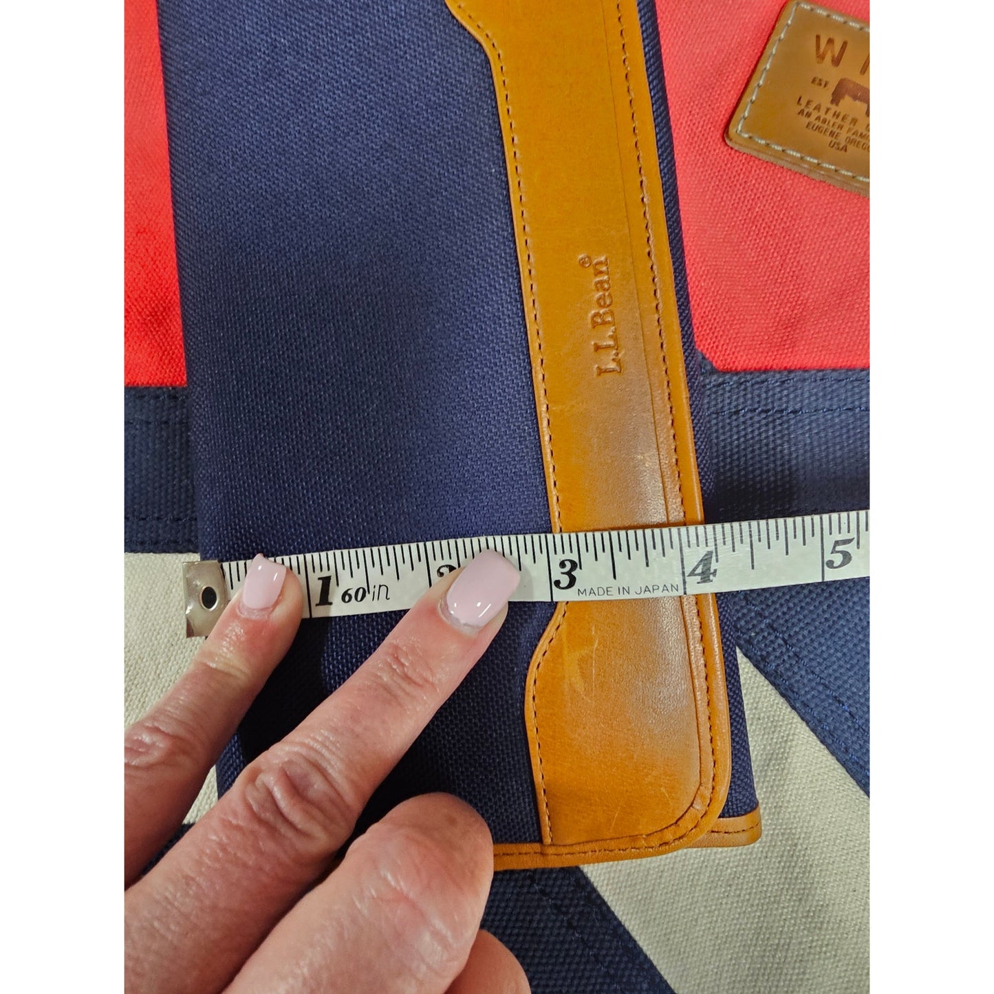 LL Bean Canvas/ leather Travel Passport ID Organizer for man or woman