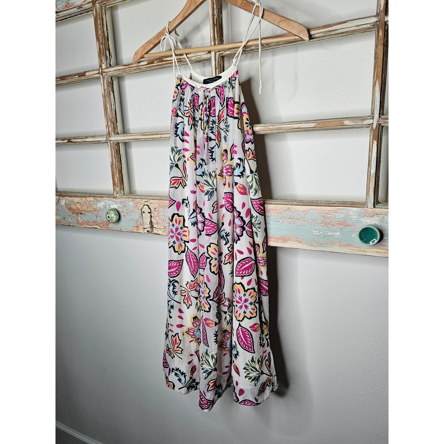 NWOT Rag & Bone Bailey Silk Blend Mini Floral Sleeveless Dress size Medium
