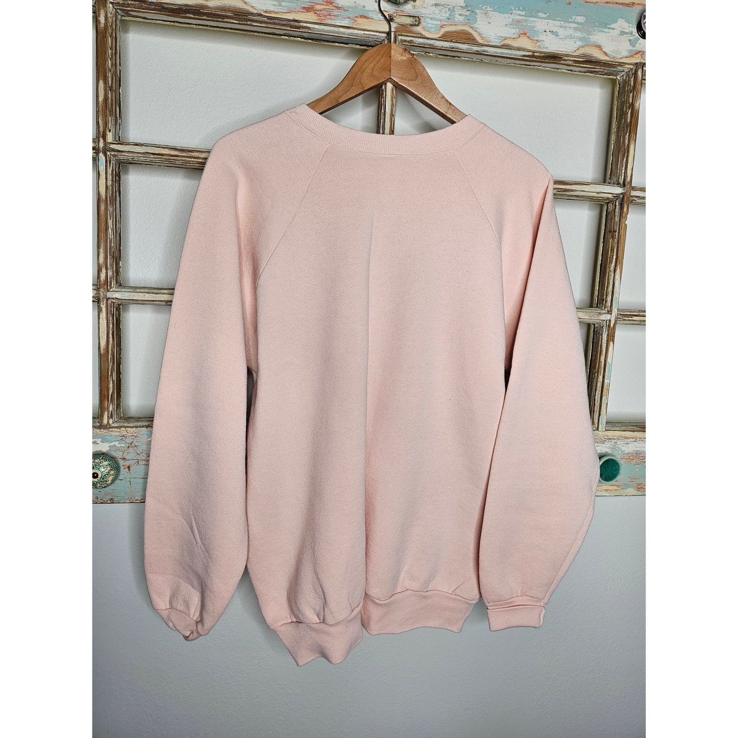 Vintage Maine Moose Peach Sweatshirt 1990 Ladies size XL