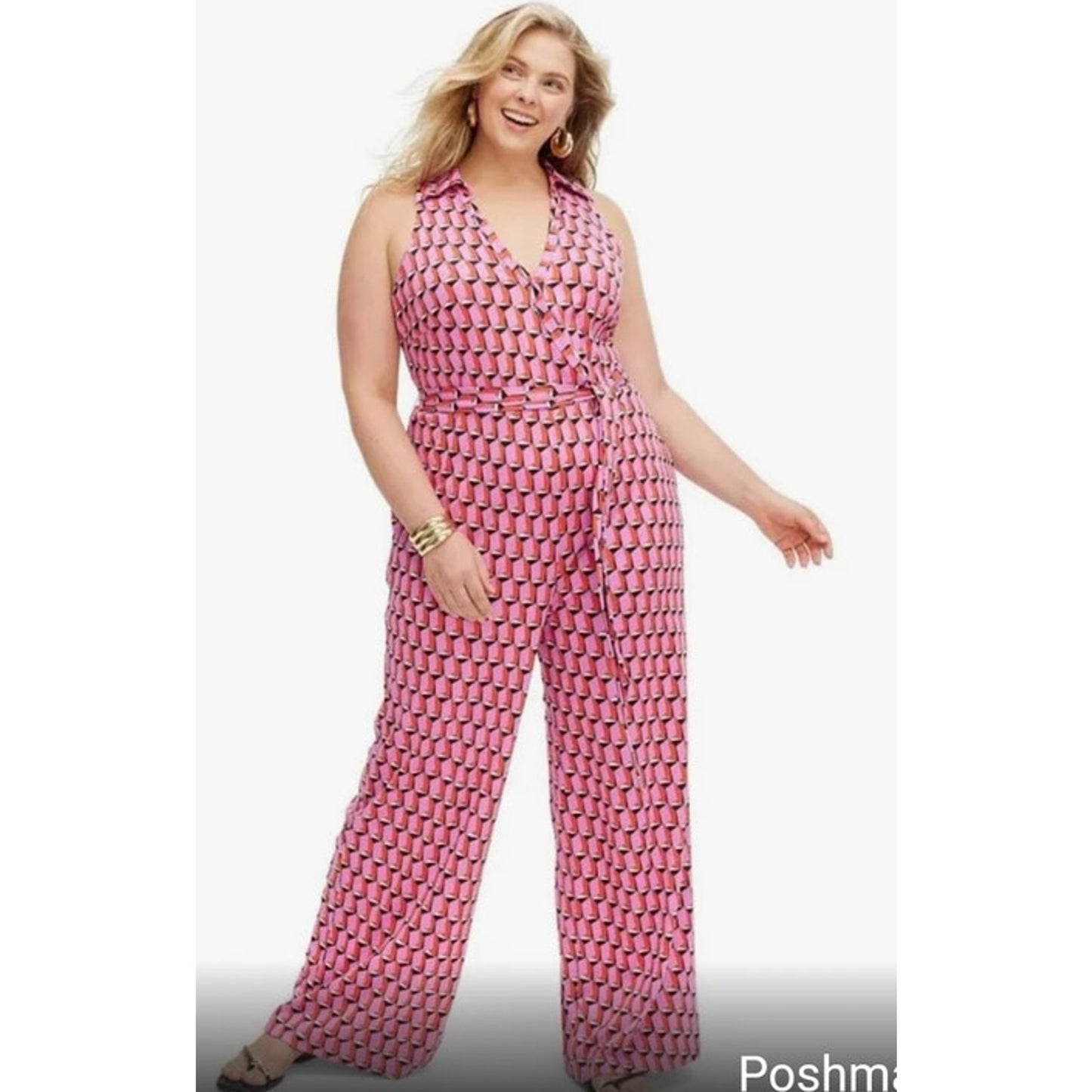 NWT Diane Von Furstenberg Sleeveless Mod Jumpsuit Size XXS
