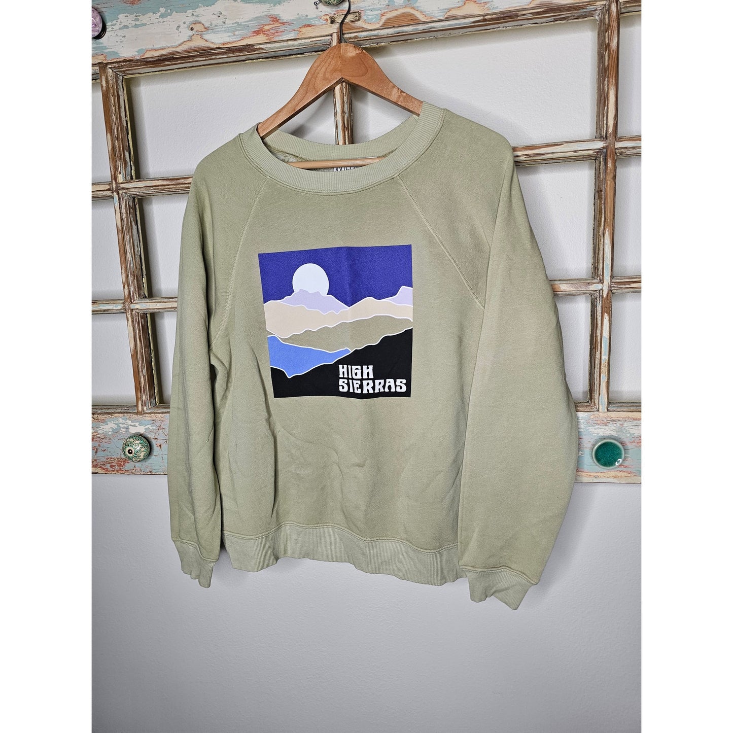 New Wildfox Basil High Sierras Mountain Sommers Sweatshirt Size Small