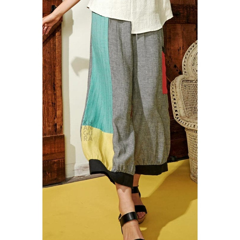 Saint Tropez Khangura The Looker Pants Color Block size Medium