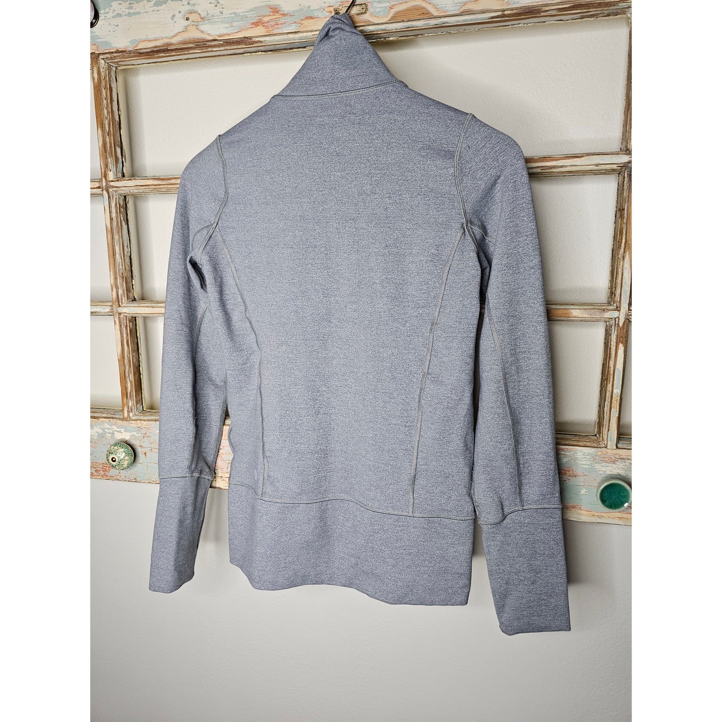 Lululemon in Stride Jacket Gray Graphic Running Full Zip Size 4