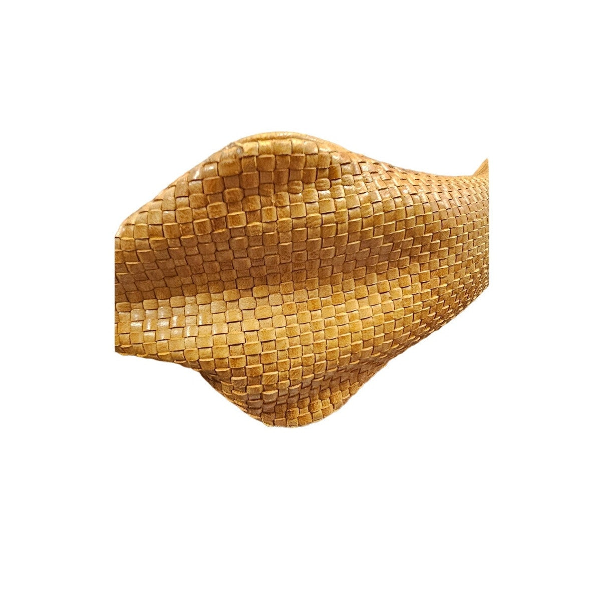 Canvas Bag With Saddle Leather Accents And Clear Front Pockets