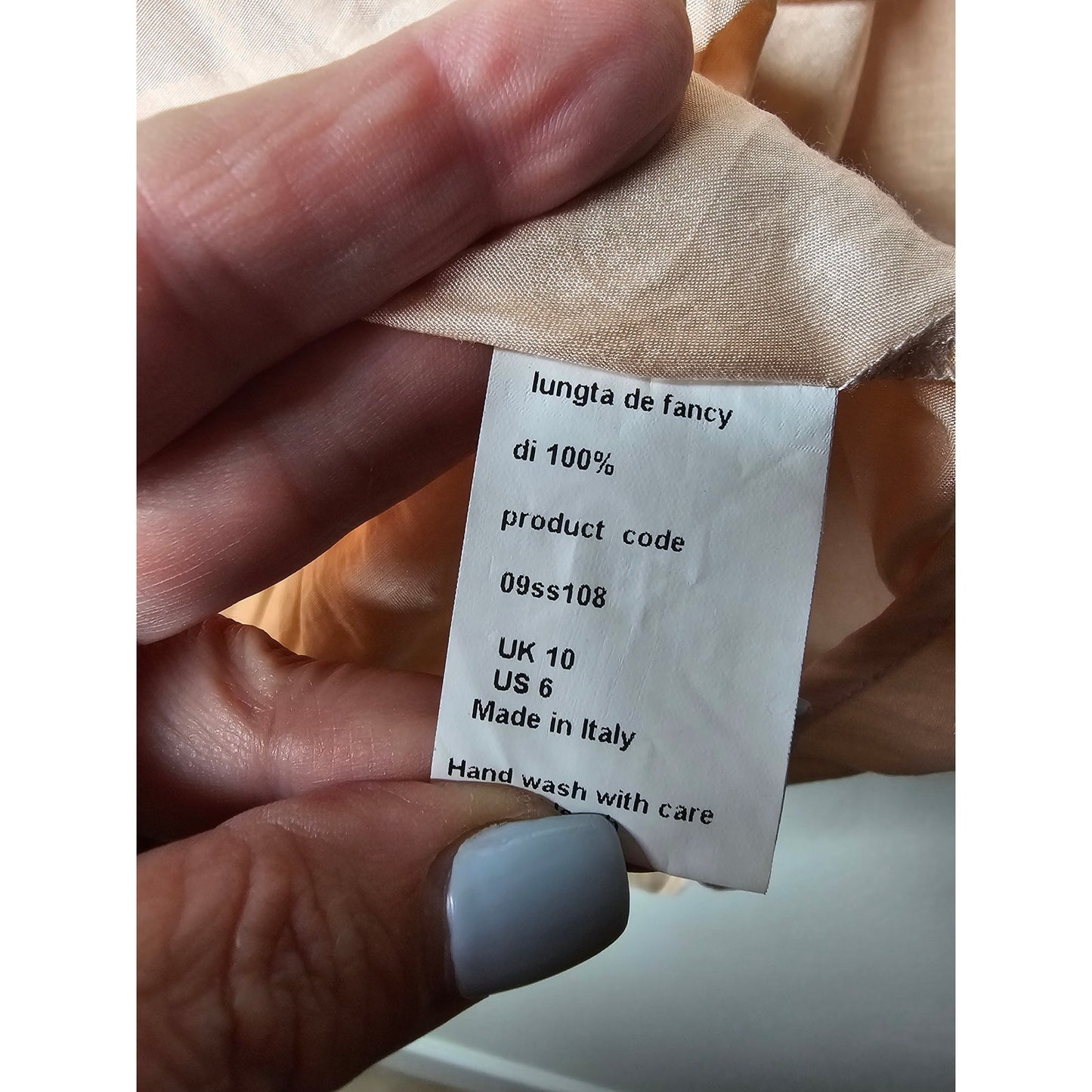 Lungta De Fancy London Button Up Blouse Italian Made Ladies size 6