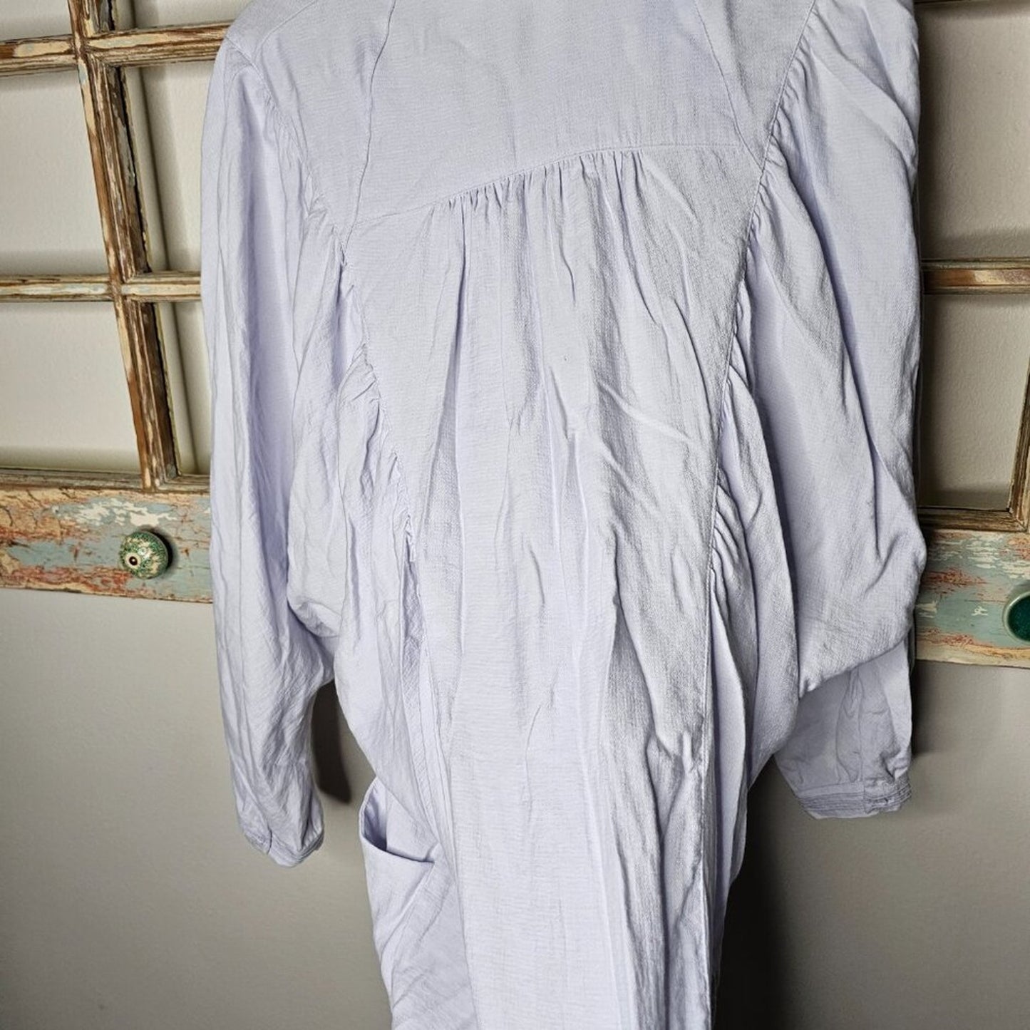 Free People Light Lilac Oversized Button Up W/ Slouchy Pockets Ladies Size Small