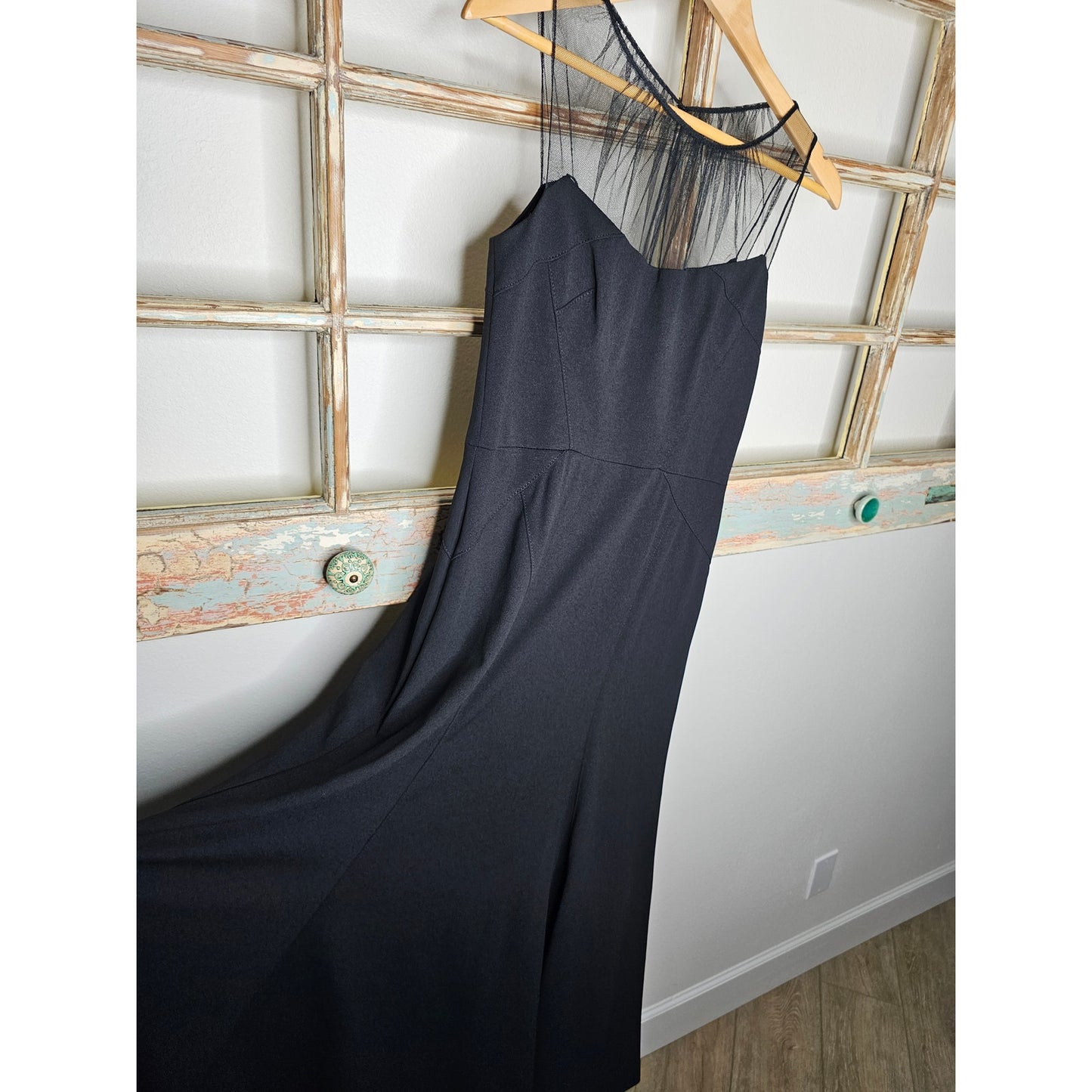NWT Vera Wang Womens Illusion Yoke Sleeveless Dress Size 4