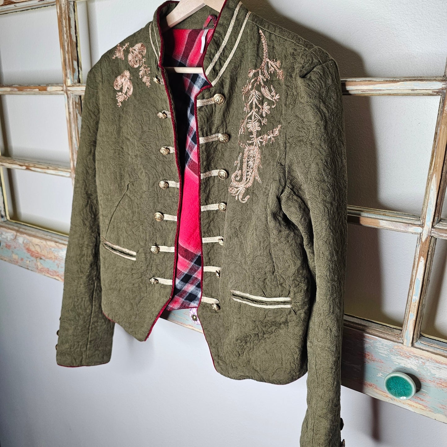 Free People Lauren Band Military Vibe Jacket Ladies size Medium