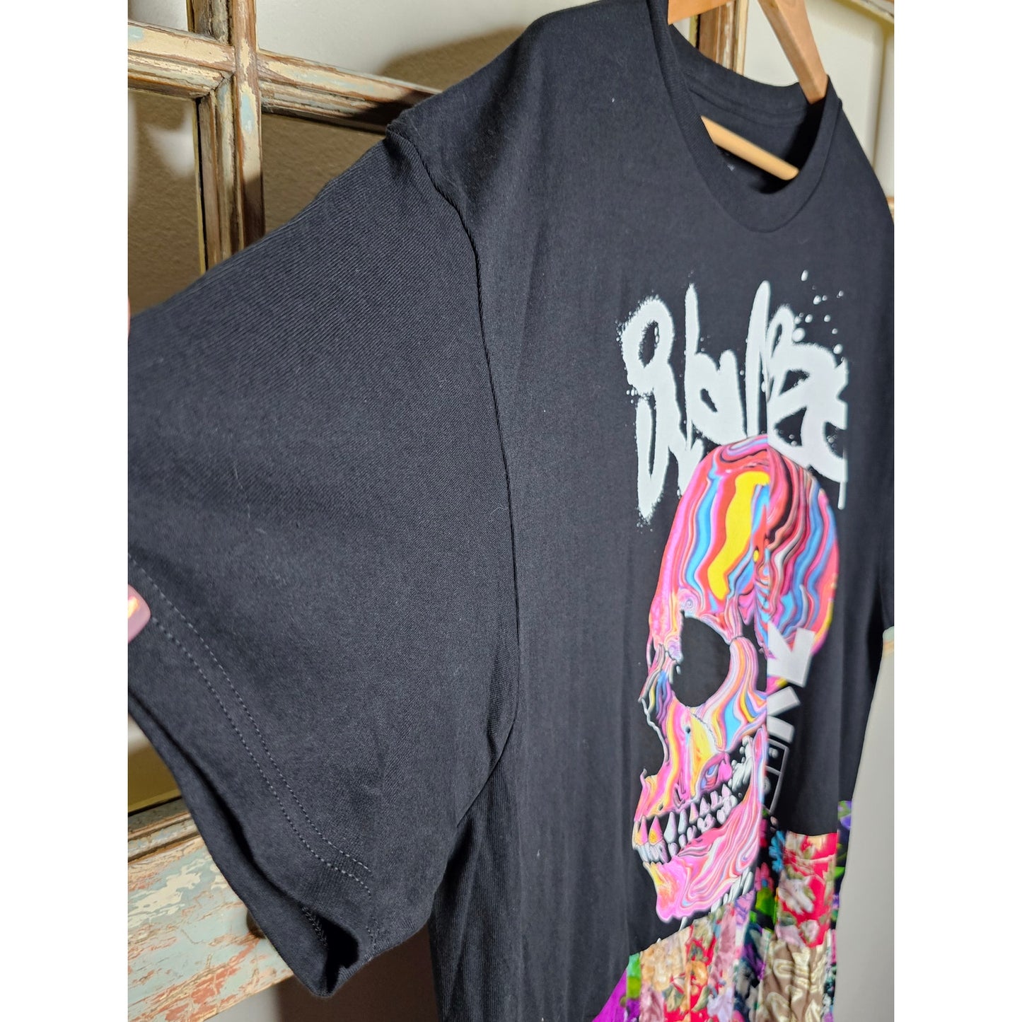 ONE OF A KIND T-Shirt BOHO flowy Patchwork Dress Ladies size 2X