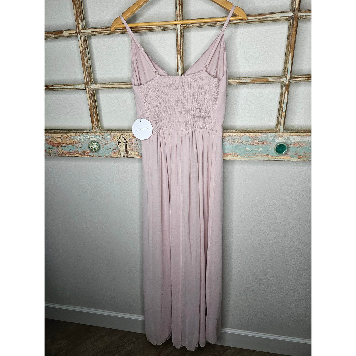 NWT Little Mistress Blush Colored Bridesmaids Dress Size 10