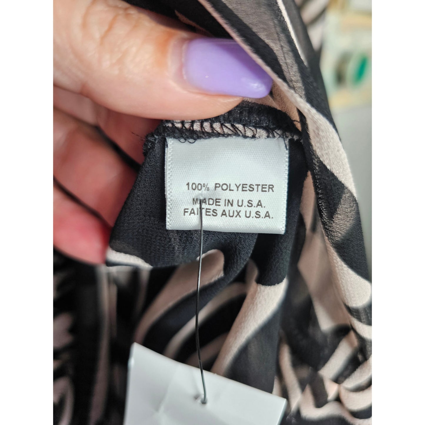 NWOT Misa Zebra Print Sheer Tiered Dress Ladies Size Small