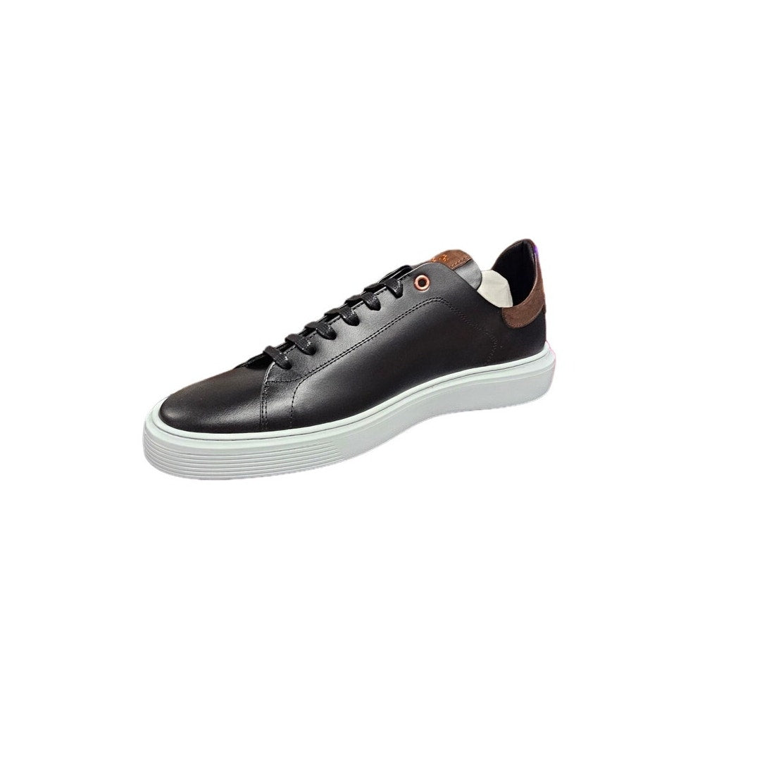 NIB Good Man Brand Legend London Black Sneaker with Brown Accent Men's size 10