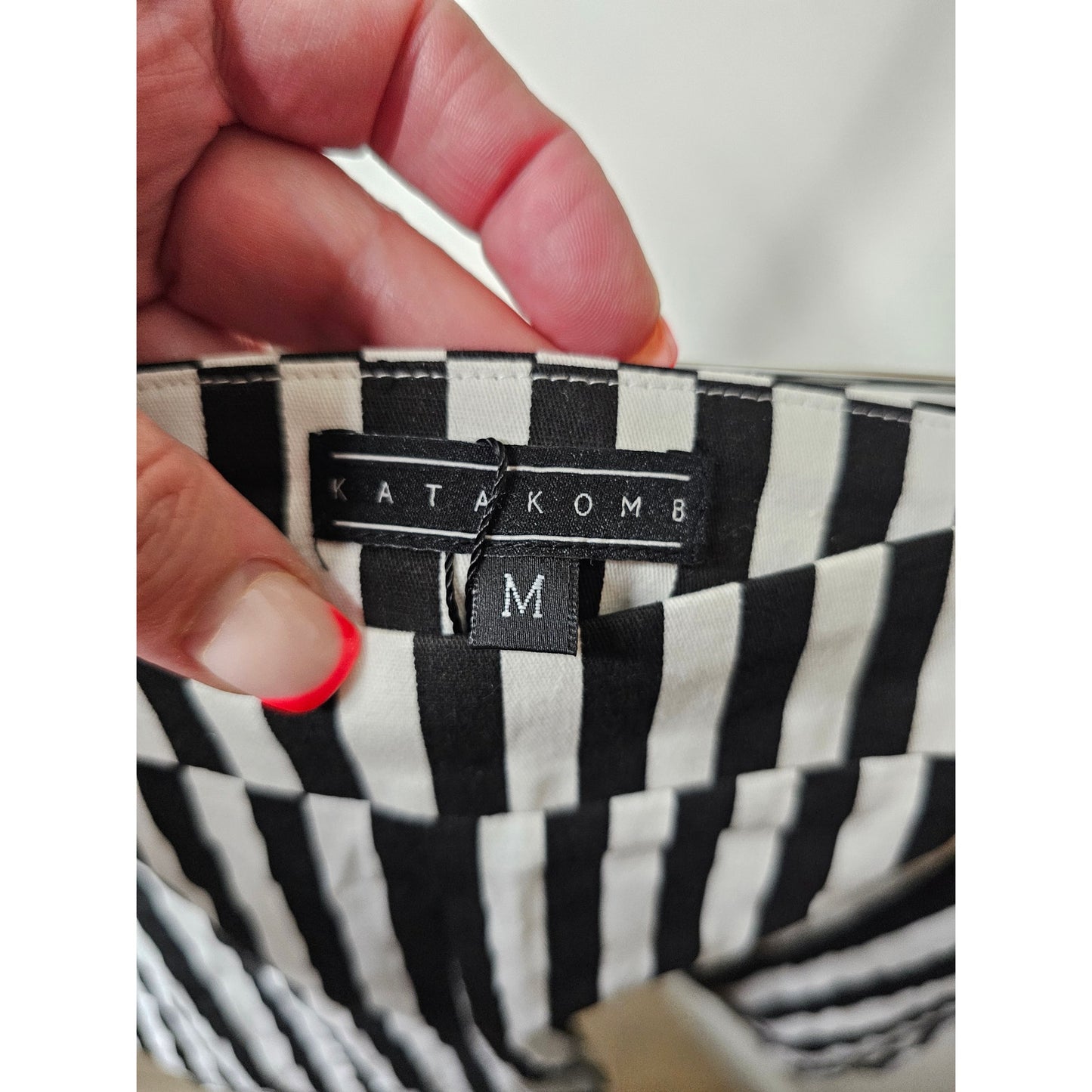 NWT Katakomb 50s Connie Striped Shorts in Black/White Size XS