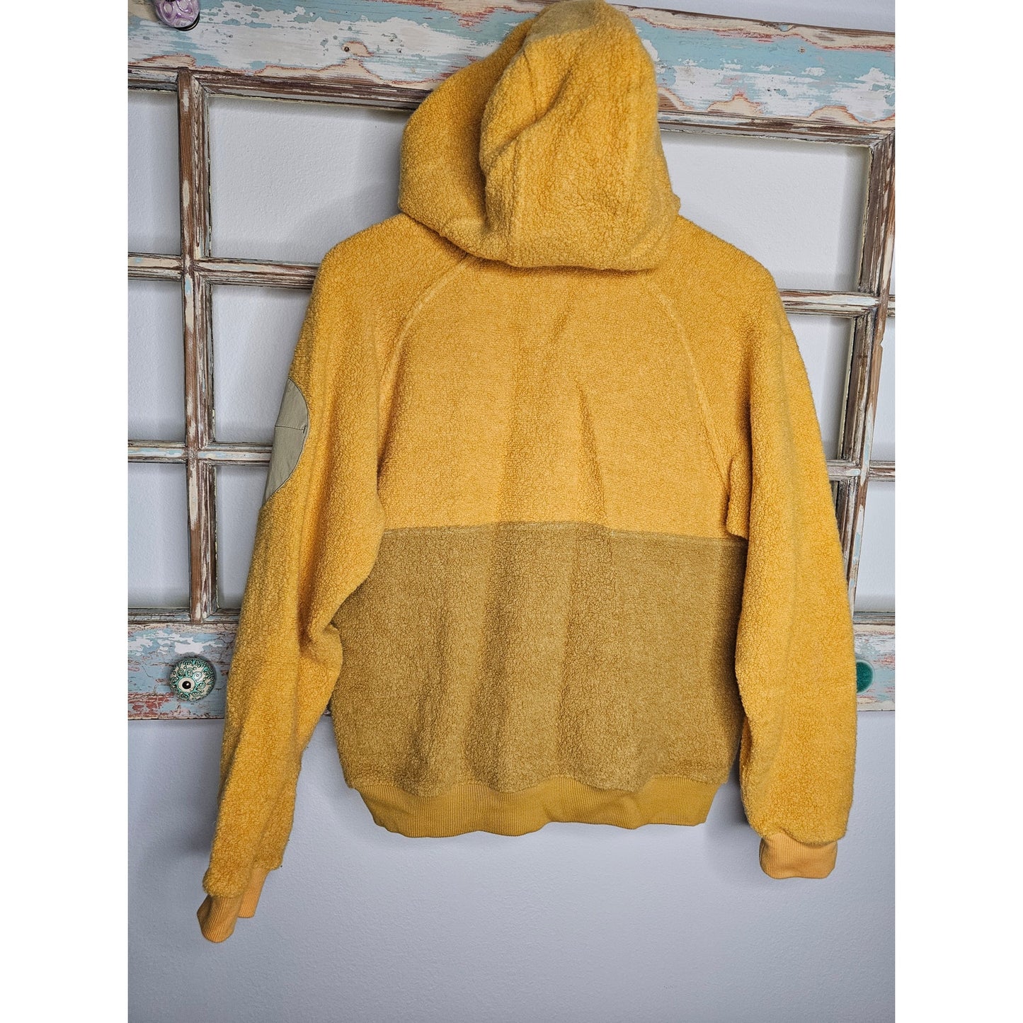 Outdoor Voices Megafleece yellow 1/2 Zip Hoodie Size Small
