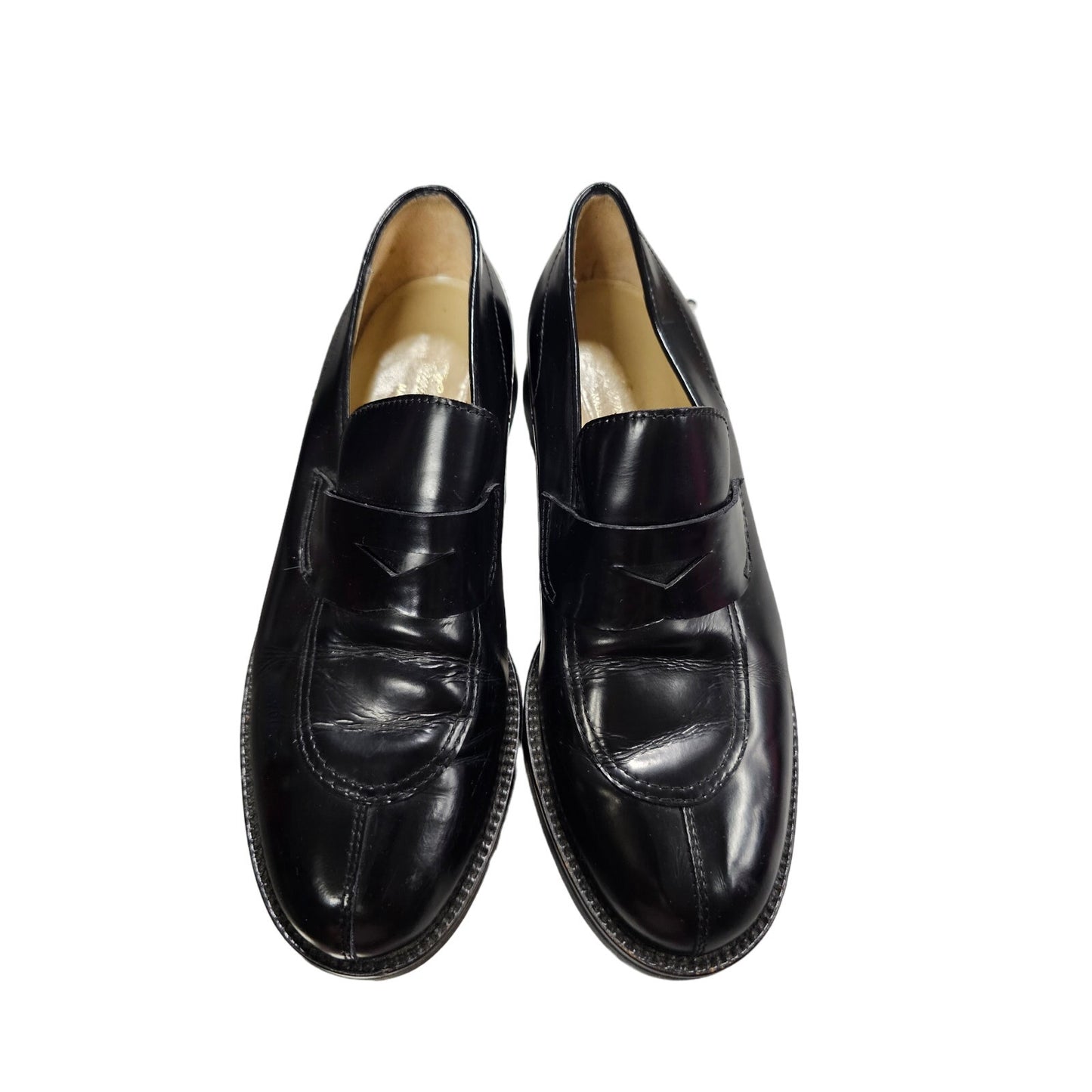 Fieramosca & Co Ladies Black Leather Loafers Size 6