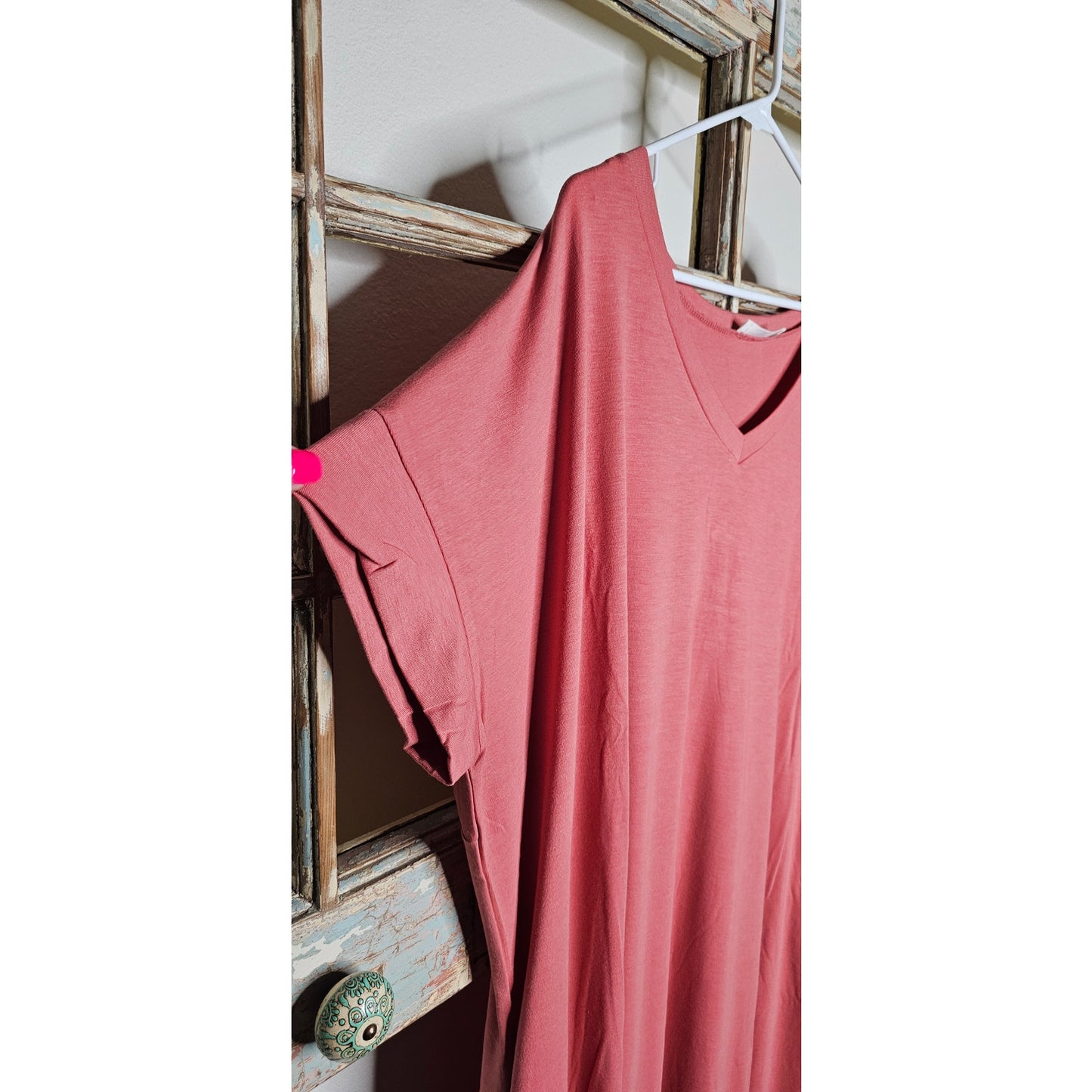 NWT Zenana Maxi Dress/ Kaftan rounded Split hem with pockets size 1X 14/16