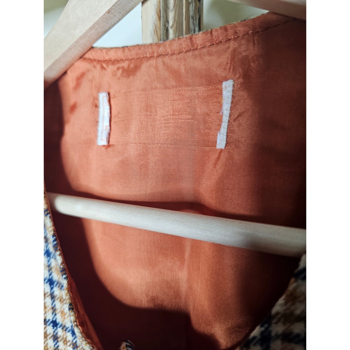 Vintage Pendleton Wool Plaid Vest Tie Waist Pockets Size Medium