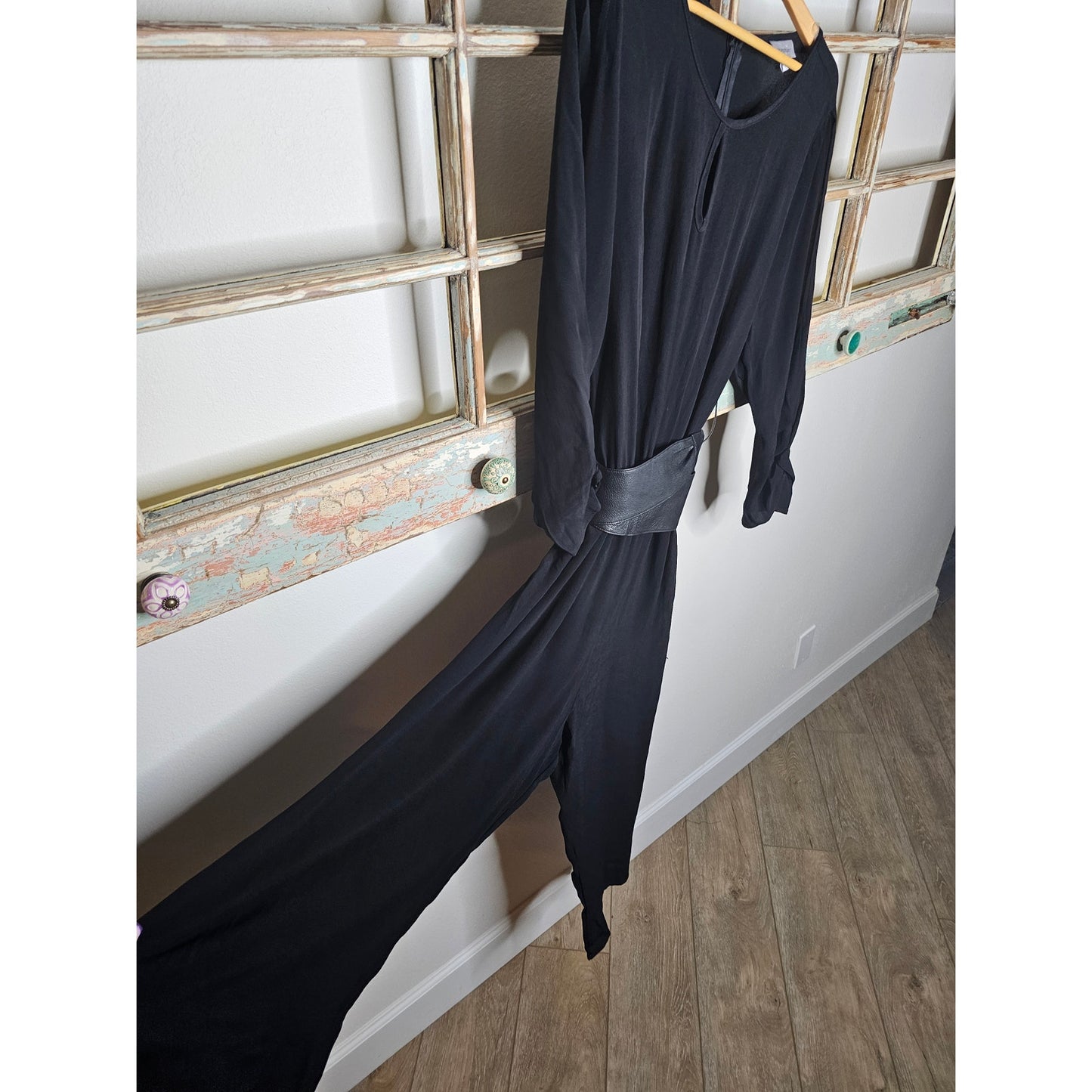 NWT Avenue Black Cold Shoulder Boat Neck Ladies Jumpsuit size 18/20