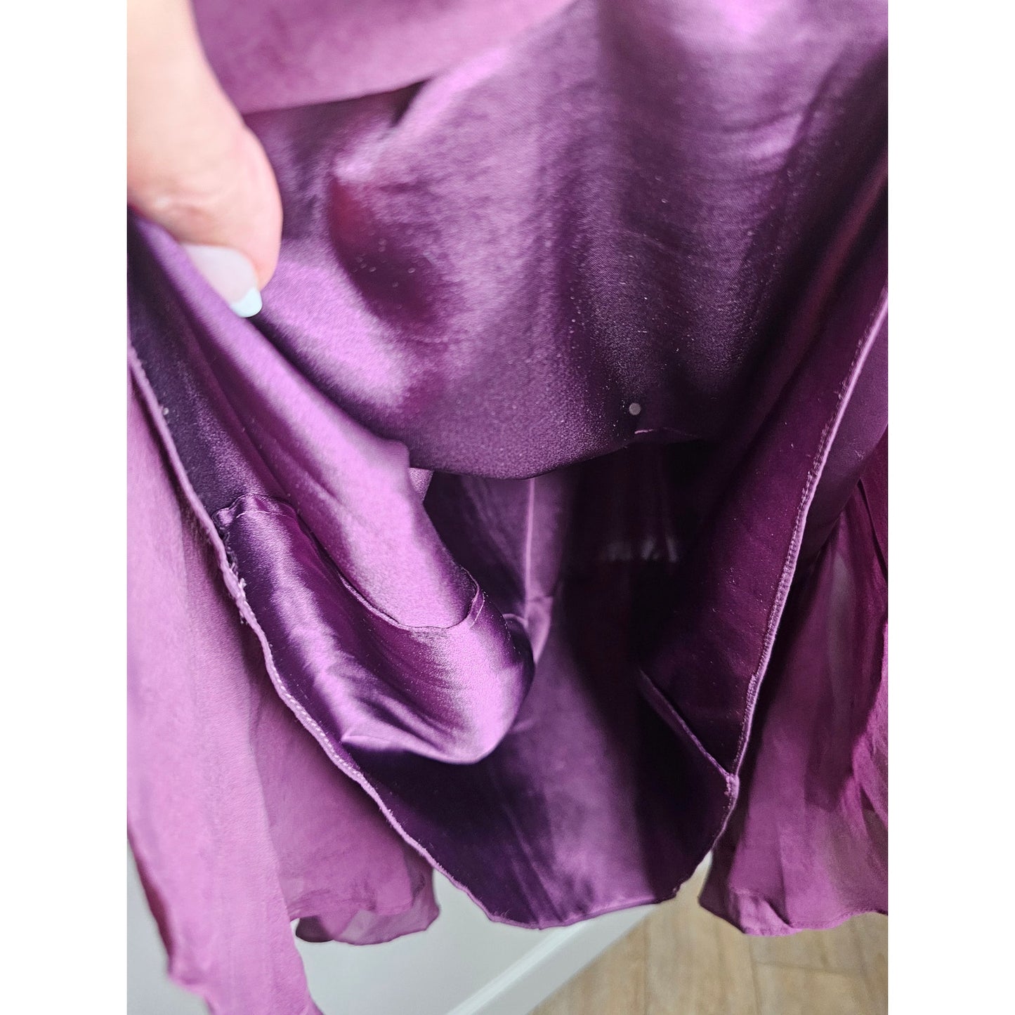 Rebecca Taylor Lined 100% Silk Spaghetti Strap Tiered Dress Size 6