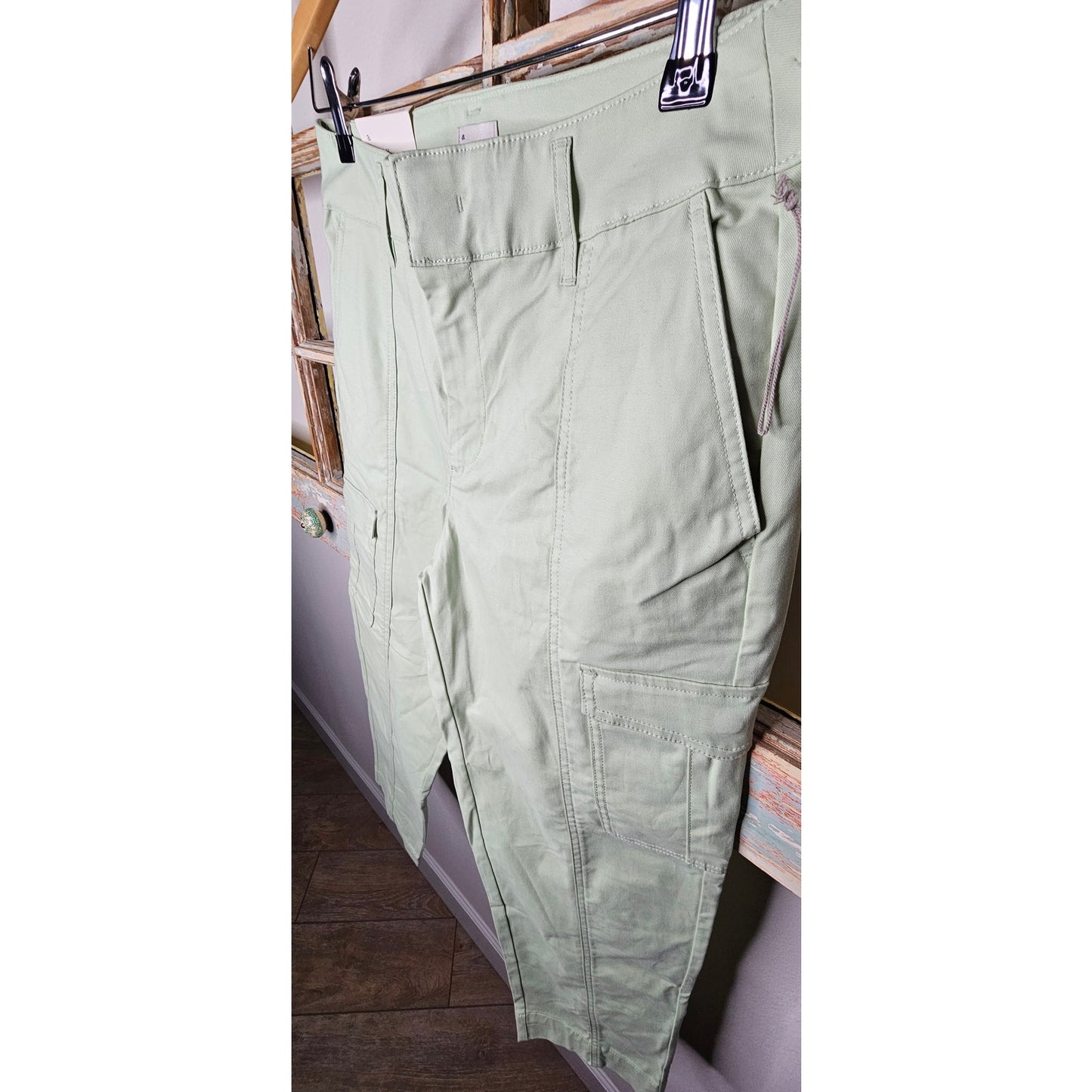 NWT Cargo Style Pants Muted Green Ladies size 8