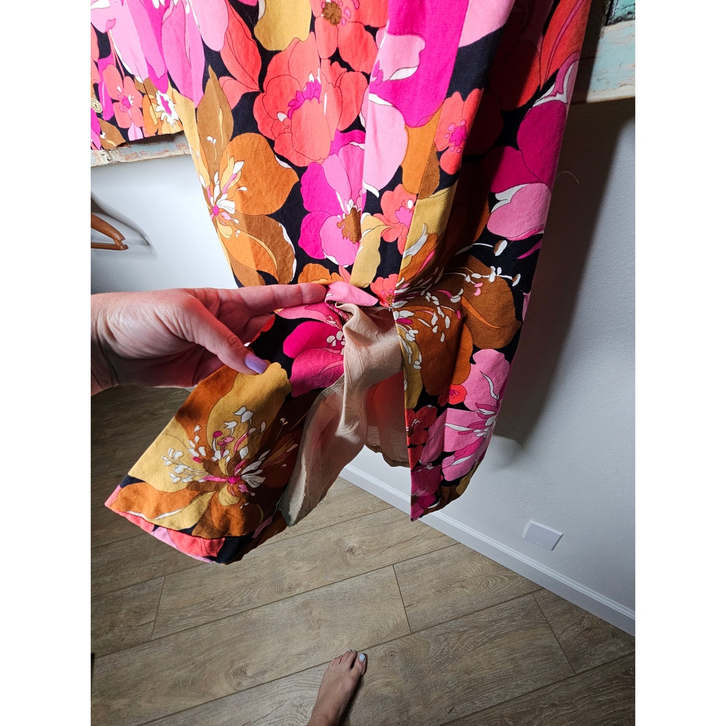 Vintage Hawaiian RenJoy Two-piece Midi skirt with sleeveless Top size Large
