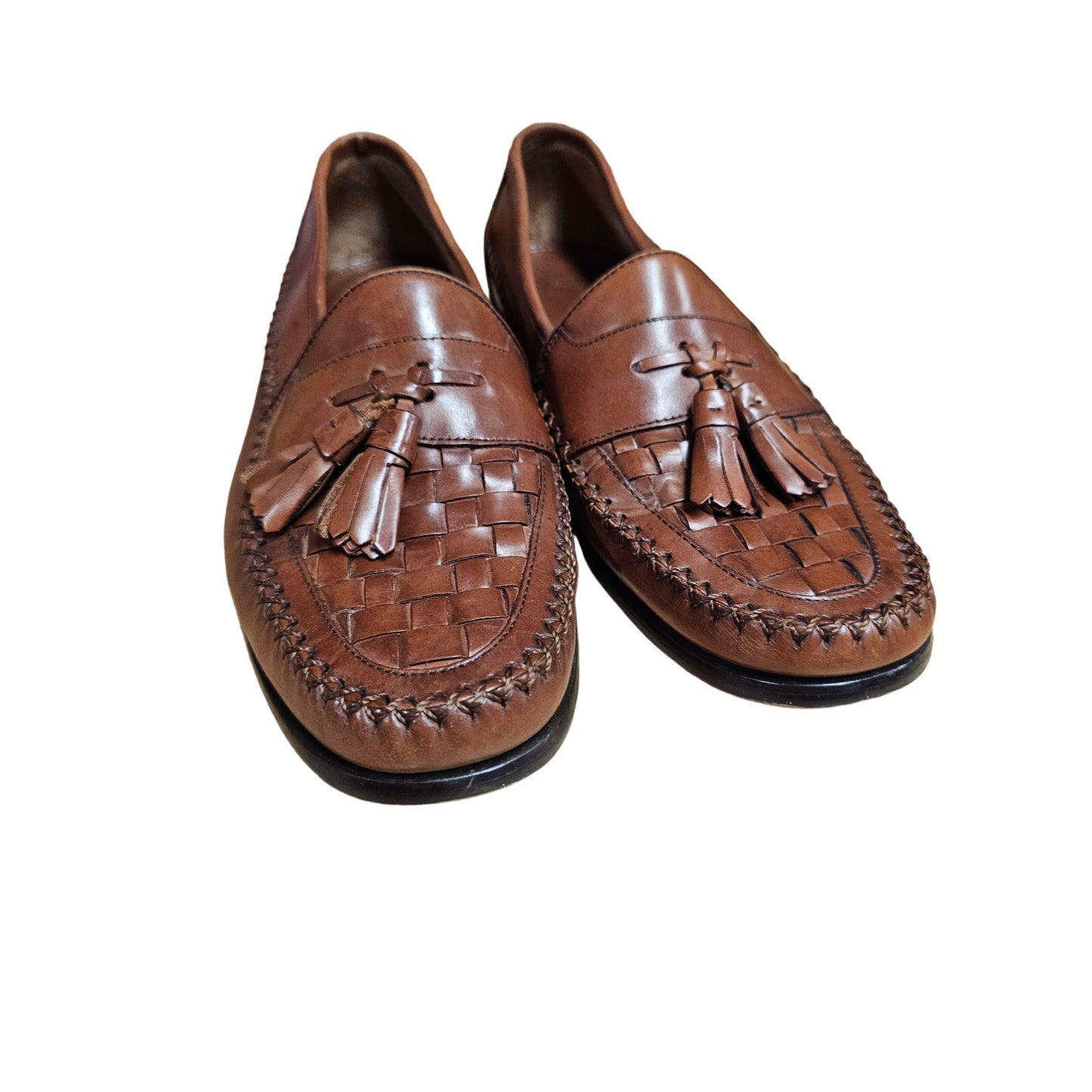G.H. Bass & Co. Leather Tassel Slide On Loafers Men's Size 8.5