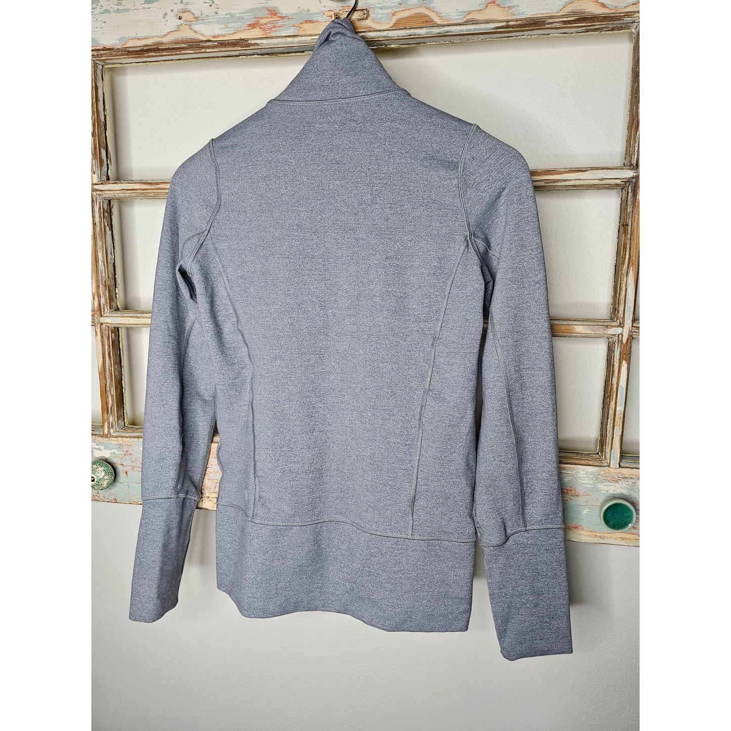 Lululemon in Stride Jacket Gray Graphic Running Full Zip Size 4