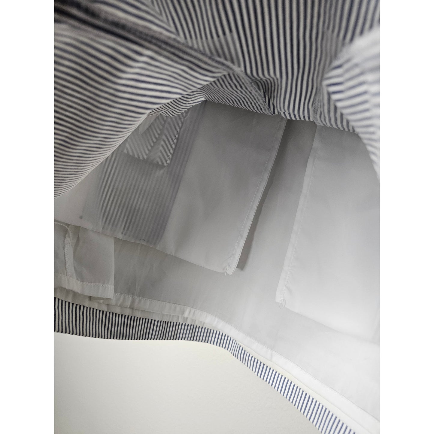 J. Crew lined Railroad Stripe Seersucker Mini Skirt Ladies size 00