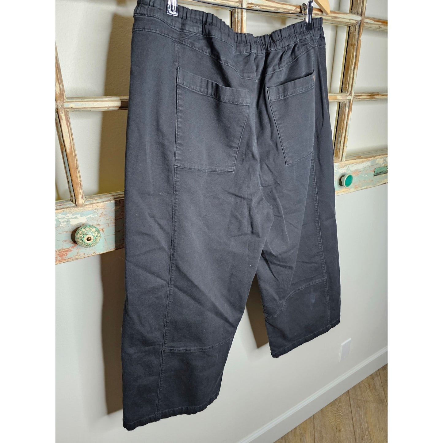 NWT Anthropologie Pilcro Carbon Cotton Elastic Waist Pants Ladies size 1X