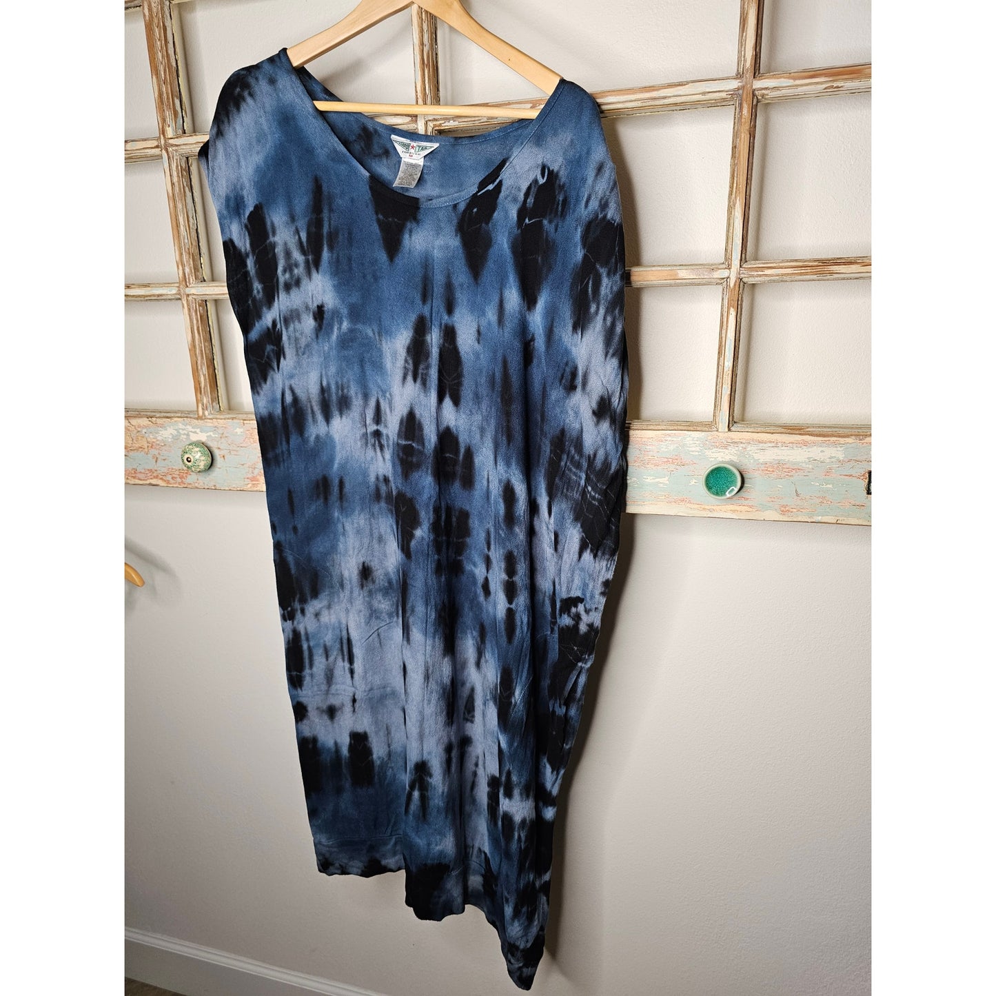 Hard Tail Batik Tie Dye Asymmetrical Ladies Medium Boho Dress