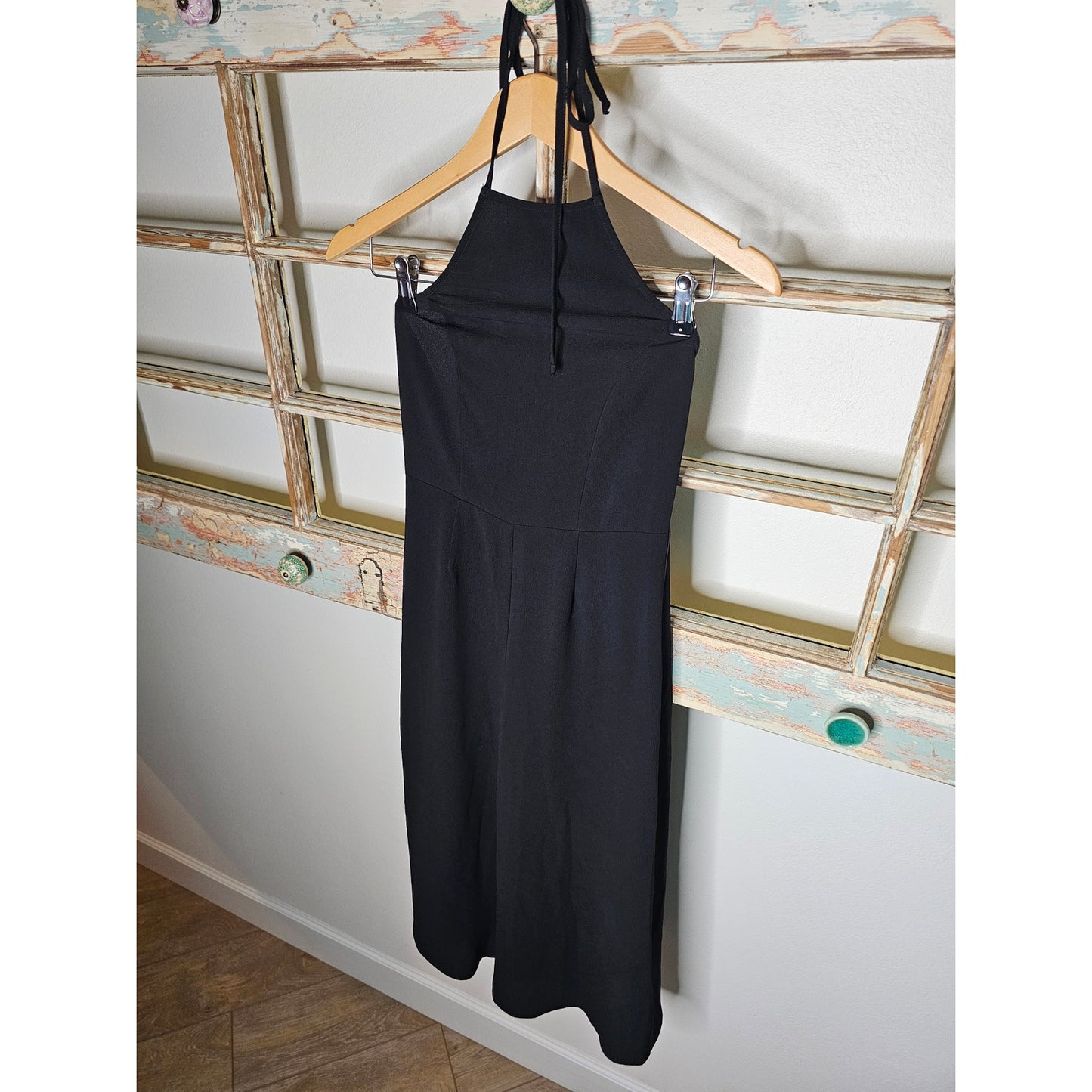 NWT Show Me Your Mumu Black Cropped Halter Jumpsuit Ladies size Small