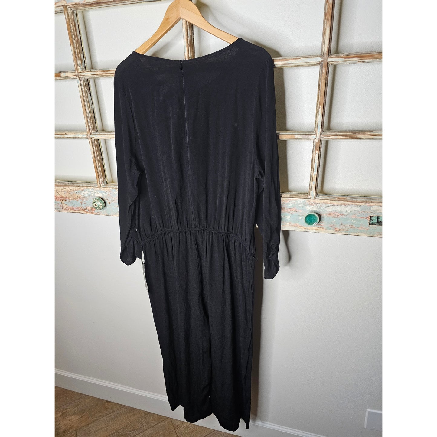 NWT Avenue Black Cold Shoulder Boat Neck Ladies Jumpsuit size 18/20