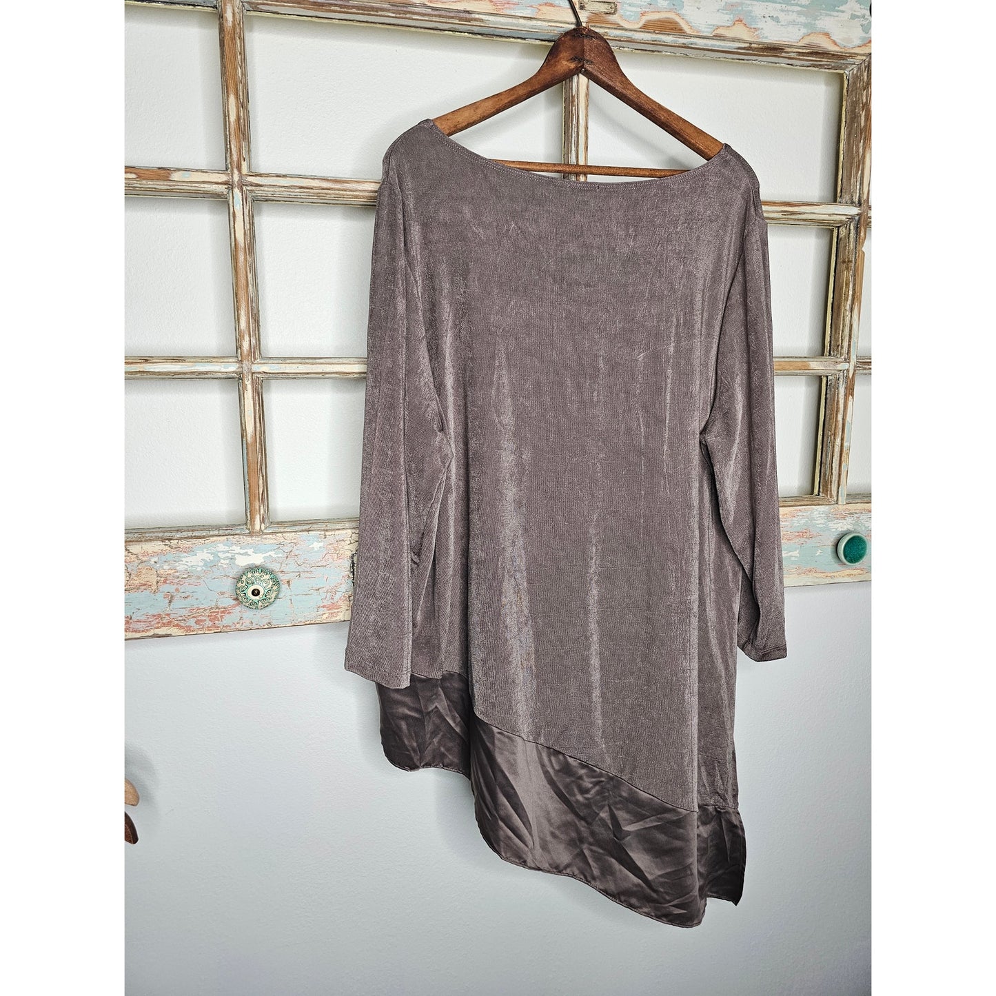 NWT Chico's Travelers Women's size 3 / XL Asymmetrical Tunic Boho Top