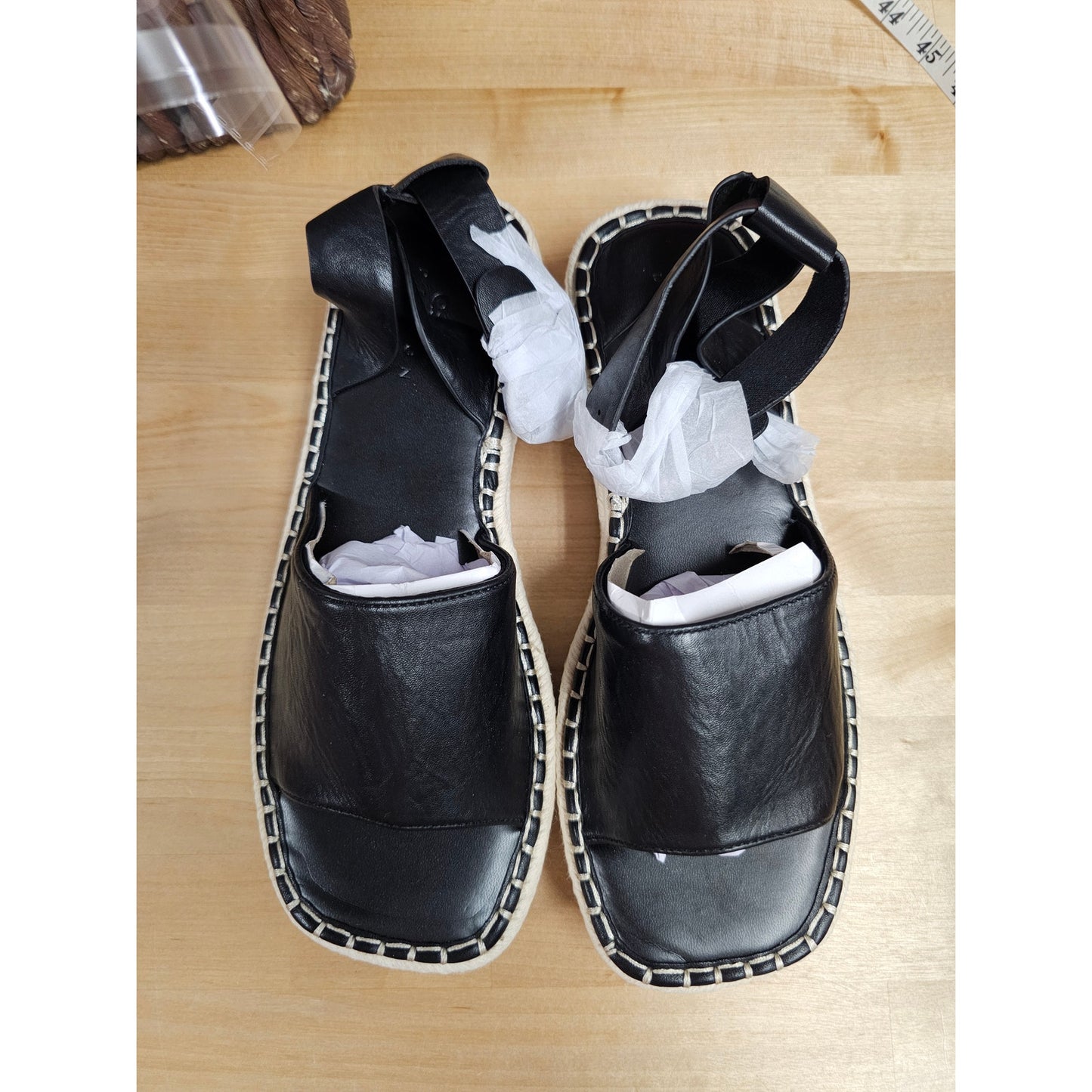 NWT Asos Design Joyful Flatform Espadrilles in black ladies size 7