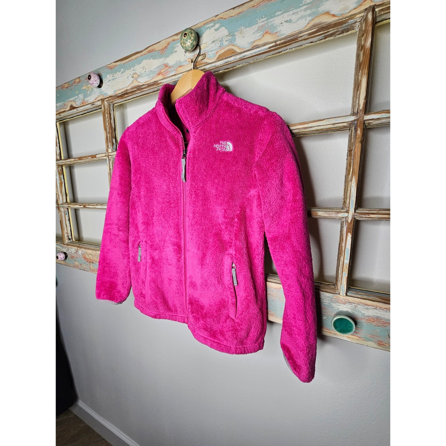 The North Face Girls XL 18 Thermal Fleece Zip Jacket Fuchsia