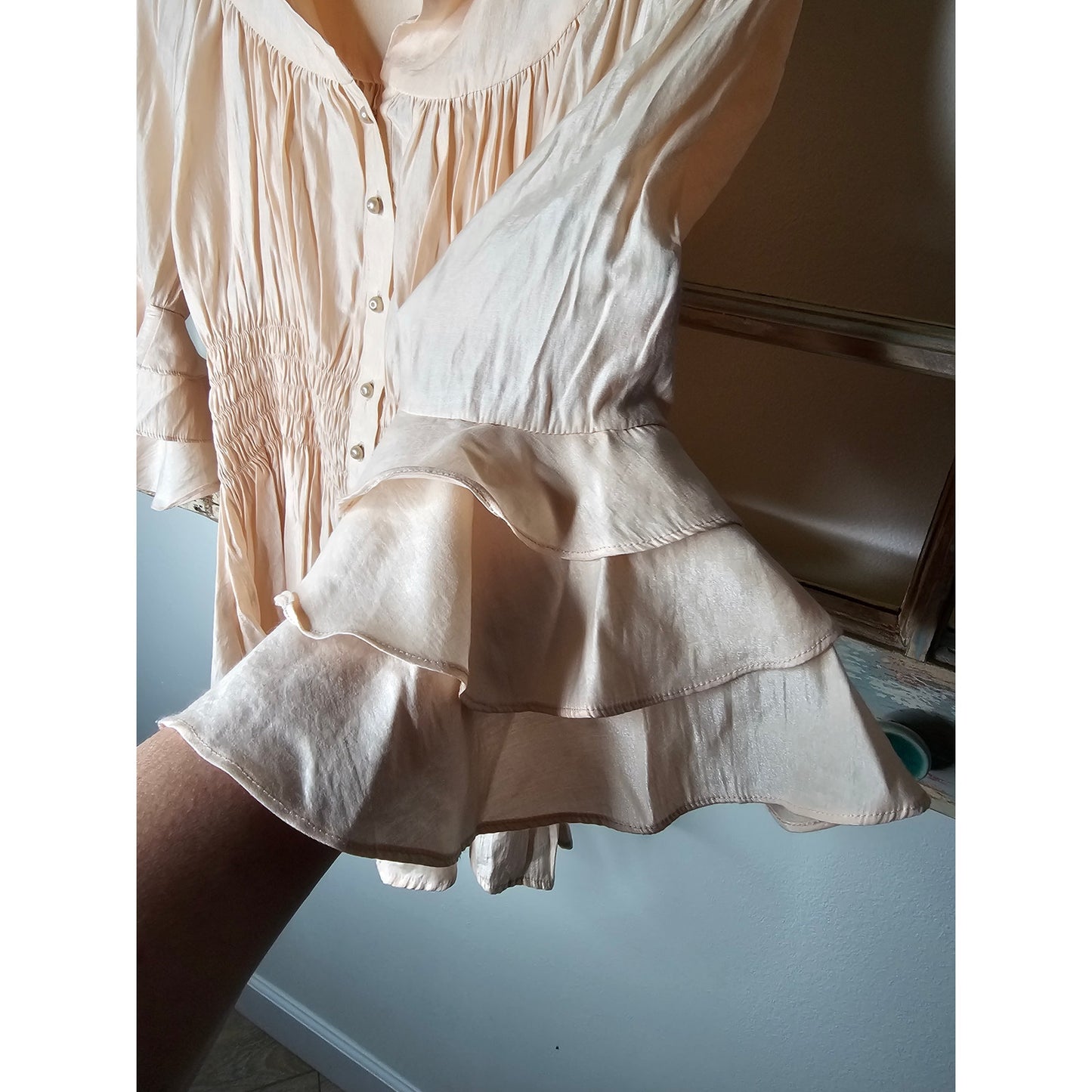 Lungta De Fancy London Button Up Blouse Italian Made Ladies size 6