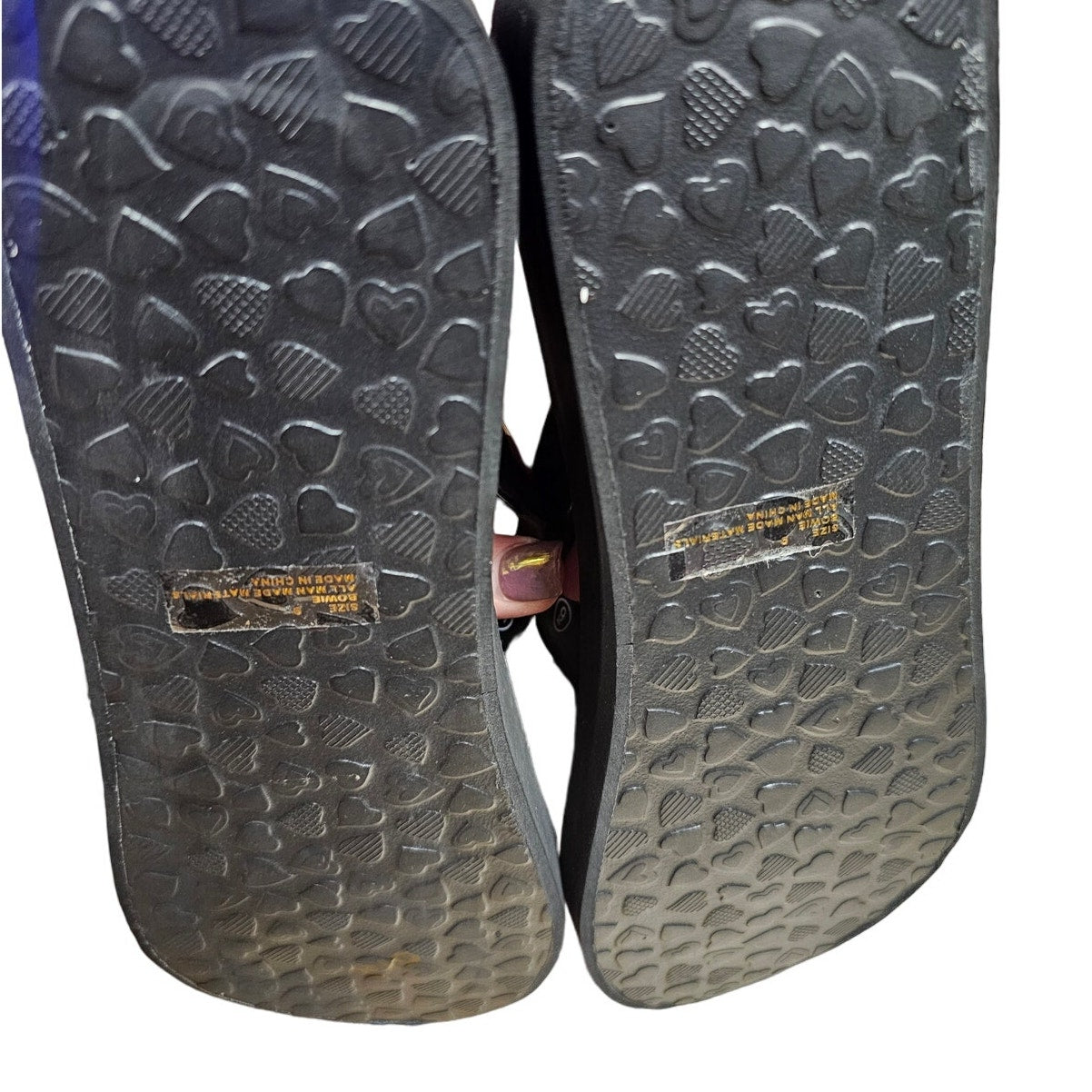 NWOT Brighton Bowie Bling Wedge Flip Flops Ladies size 9