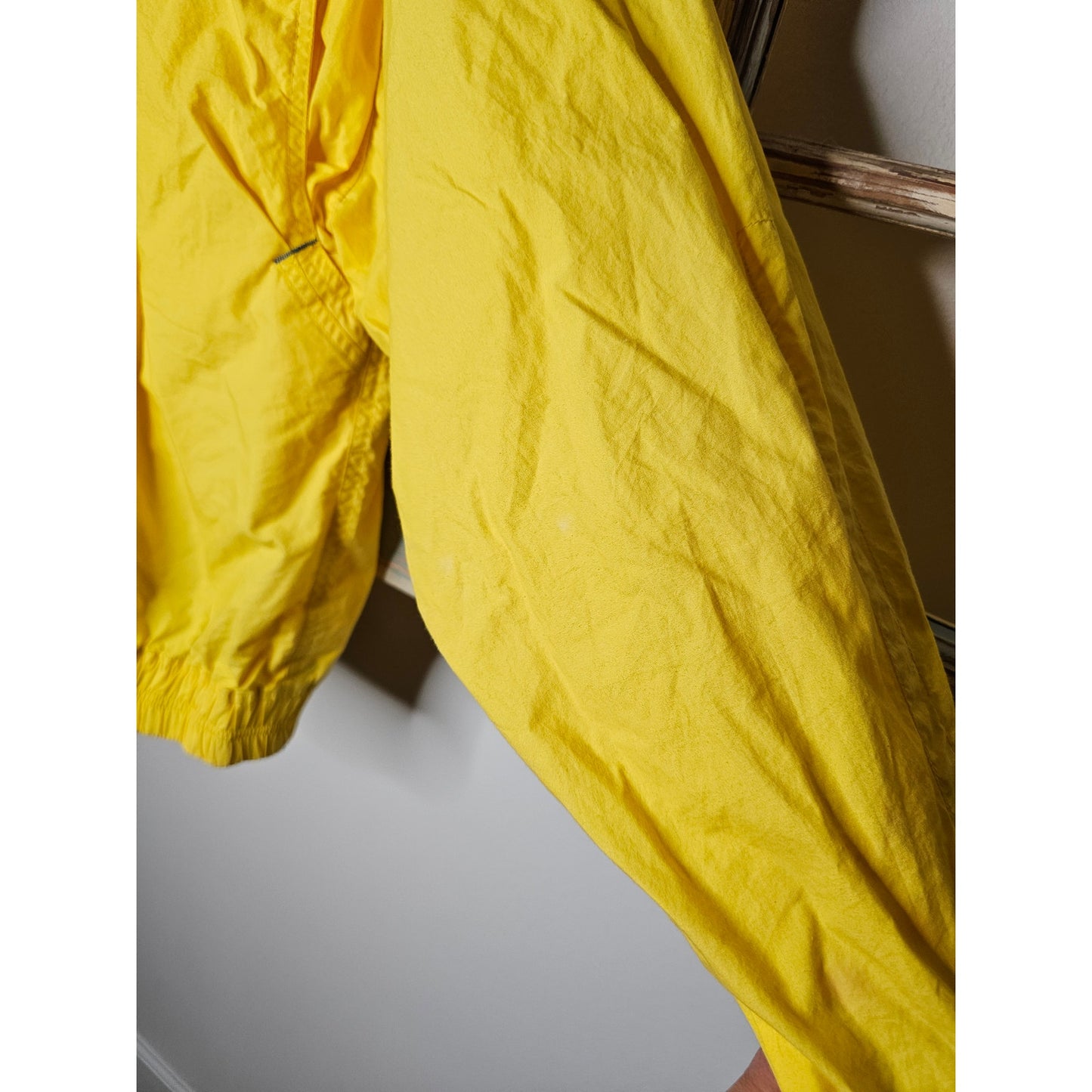 Vintage Goodyear Blimp Yellow & Blue Zip Up Utility Jacket Men's Size Medium