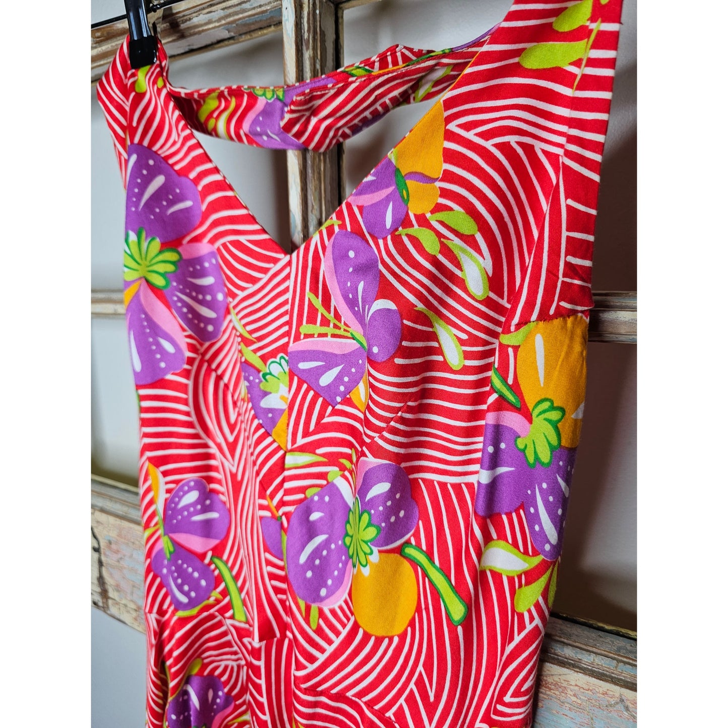 Vintage Jonathan Logan Fit & Flare Sleeveless Midi Dress size 12