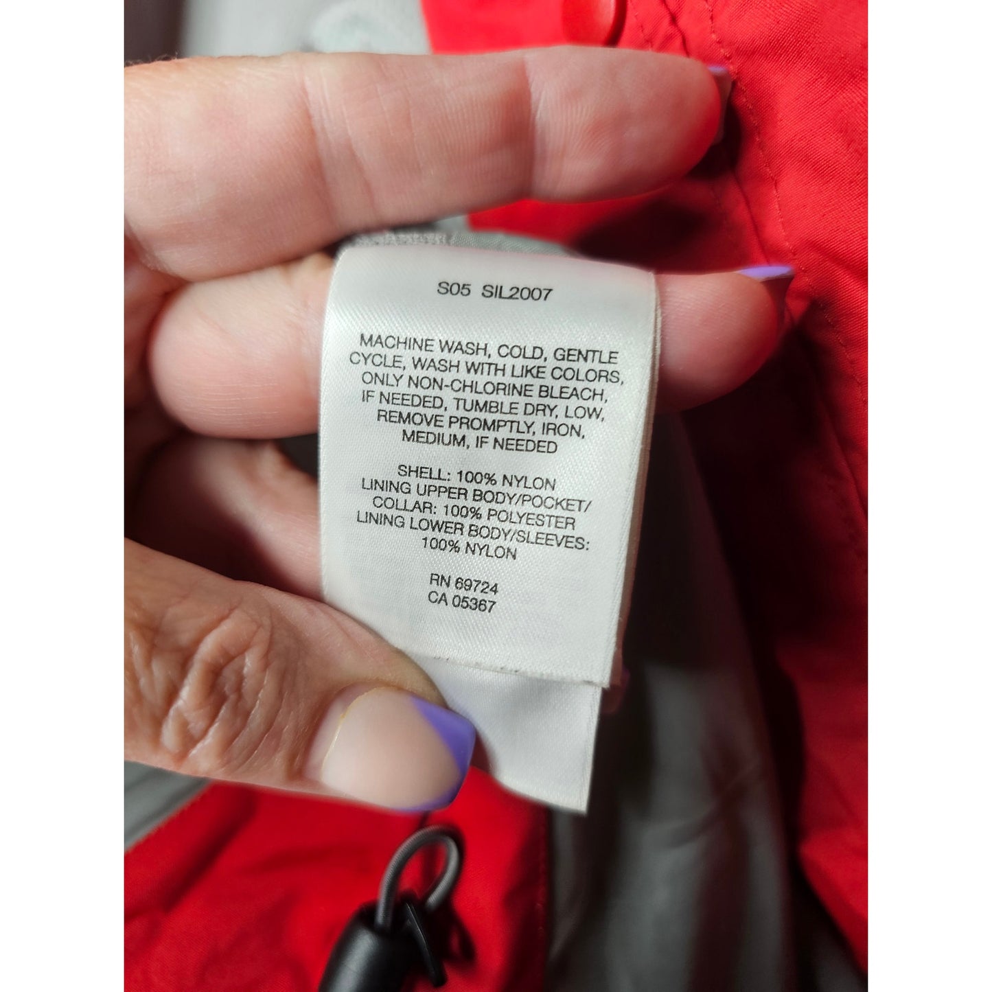 SOREL Women's Red Hooded Zip/Snap Closure Ladies size Medium Jacket