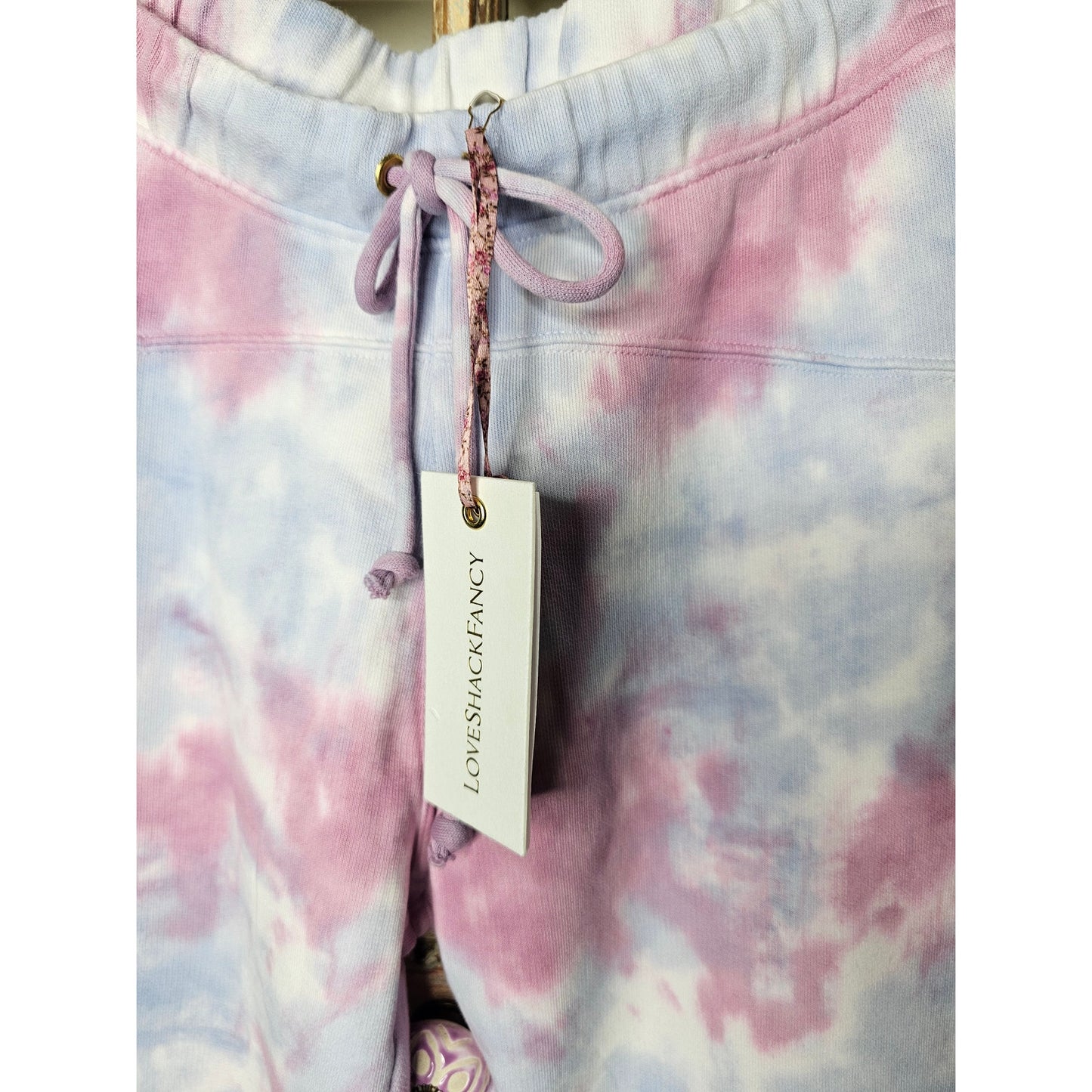 NWT LoveShackFancy Etty Sweatpant In Storm Tie-dye Ladies size Medium