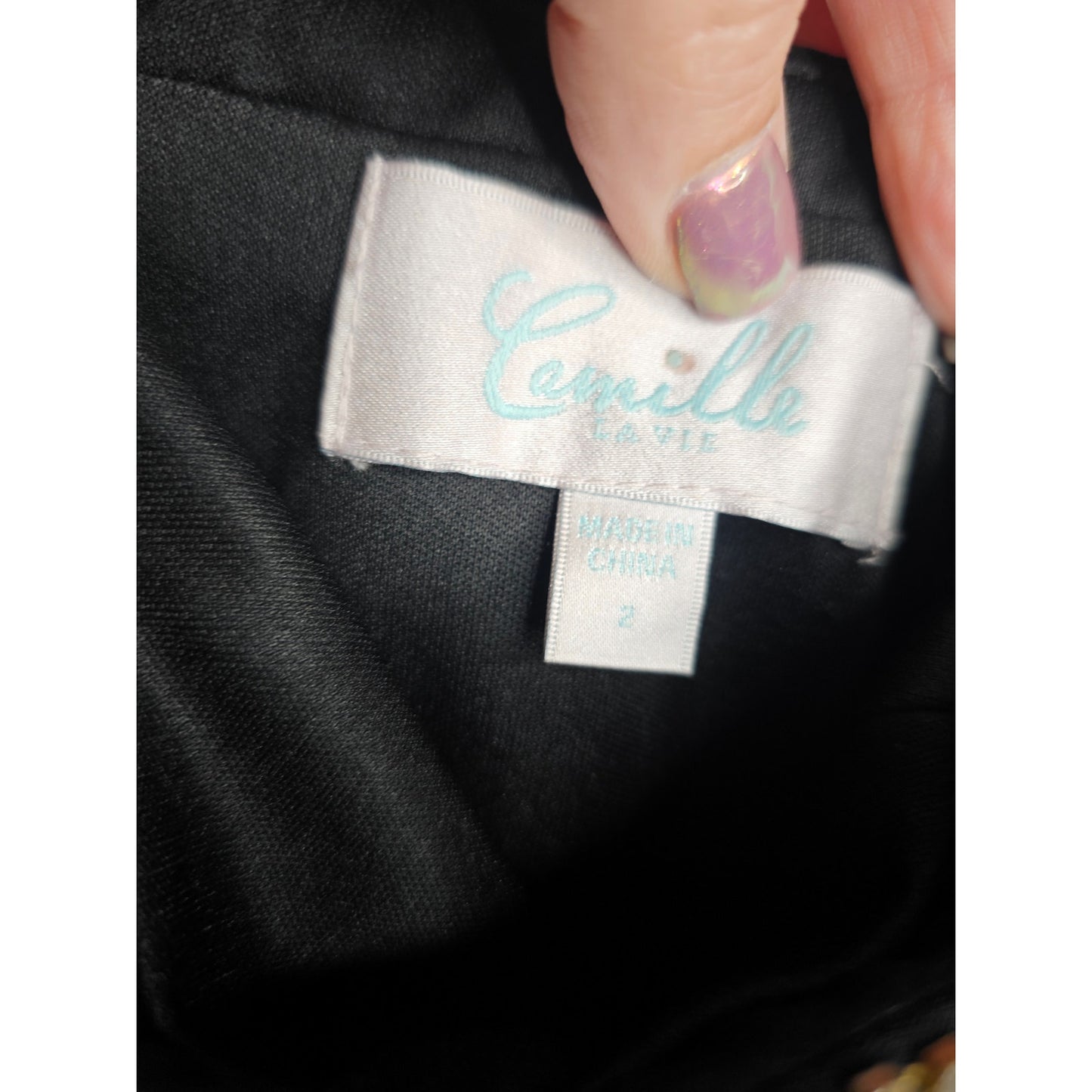 Formal Dress Camille La Vie Two Piece Sleeveless Gem With Long Skirt Ladies Size 2