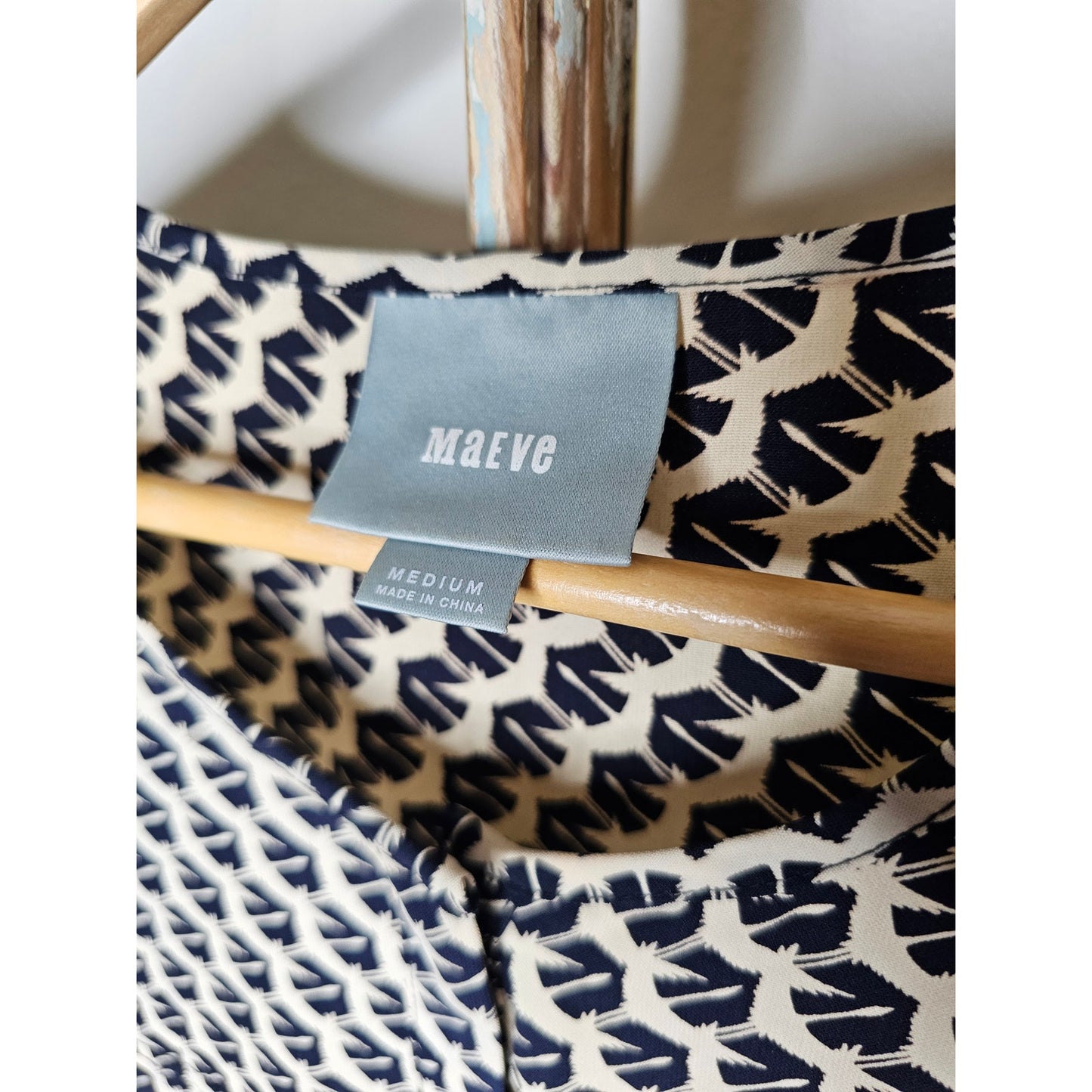 Maeve Anthropologie Selva Bird Print Tunic Mini Dress Tunic Size Medium