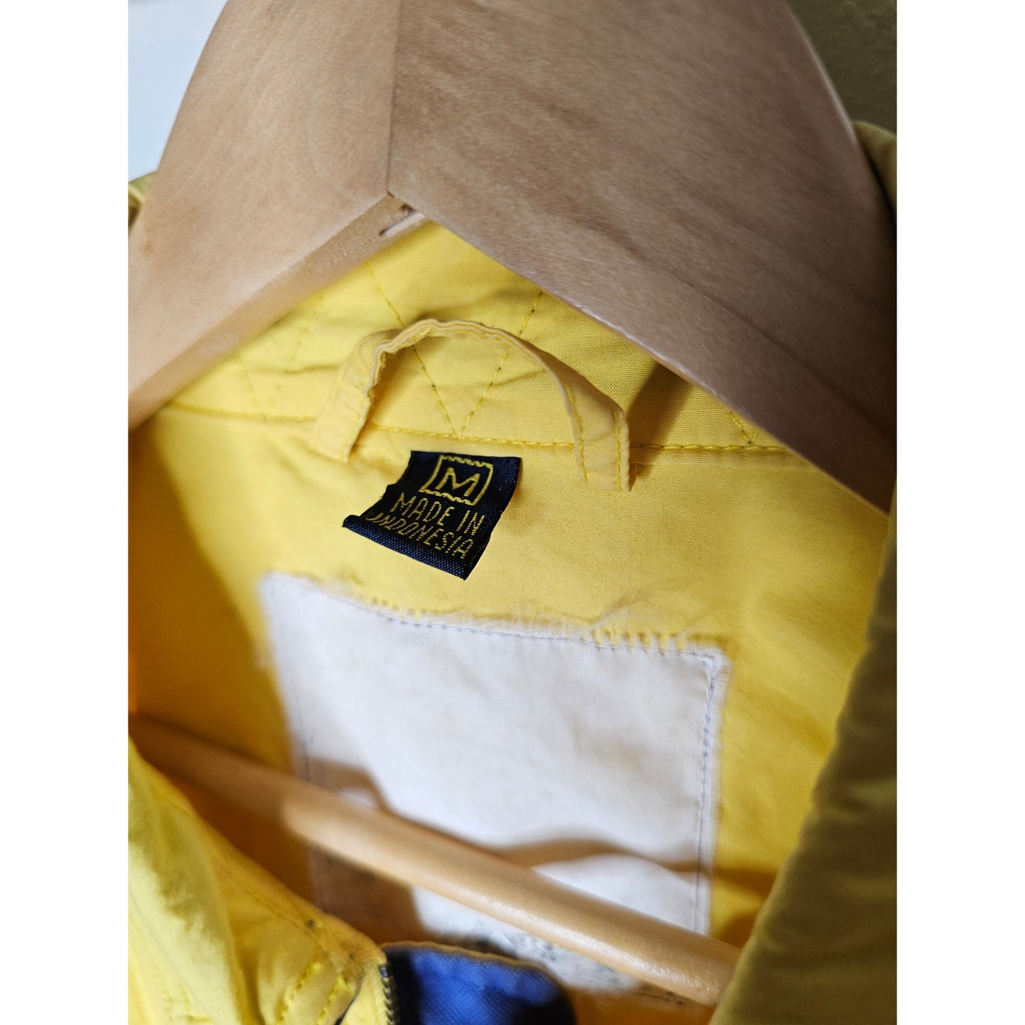 Vintage Goodyear Blimp Yellow & Blue Zip Up Utility Jacket Men's Size Medium