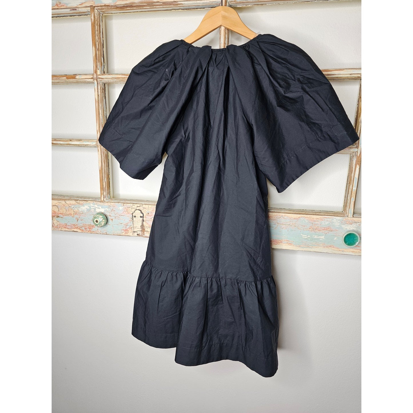 NWT Women's Flutter Short sleeve Mini Poplin Dress Size XS