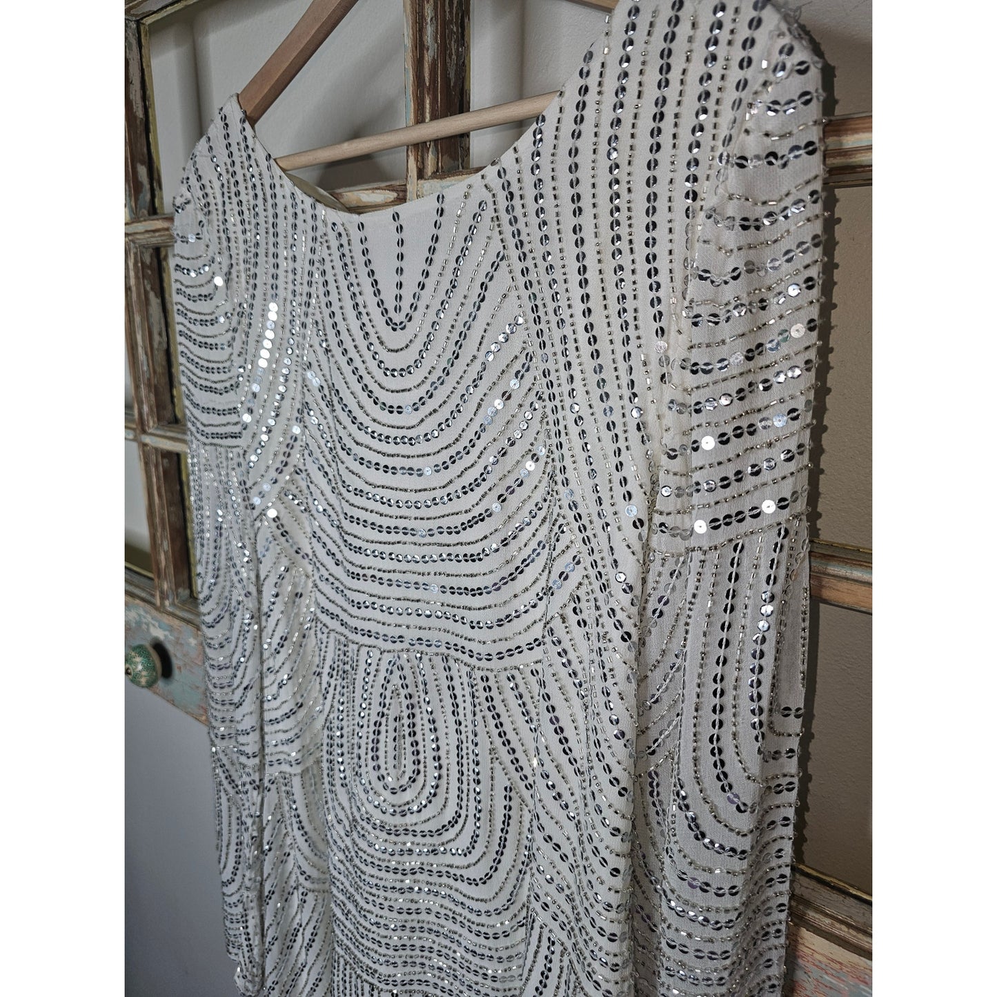 NWT Show Me Your Mumu Iggy White Sequen Dress Size XS*